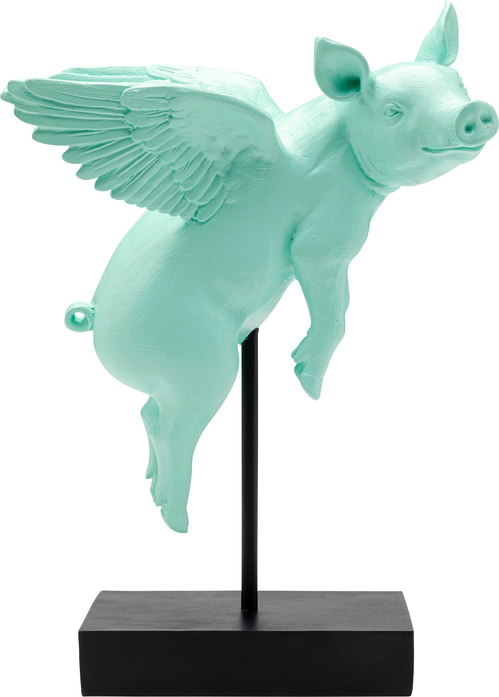 Kare Design Dekofigur "Deko Figur Flying Pig Türkis 29cm" günstig online kaufen