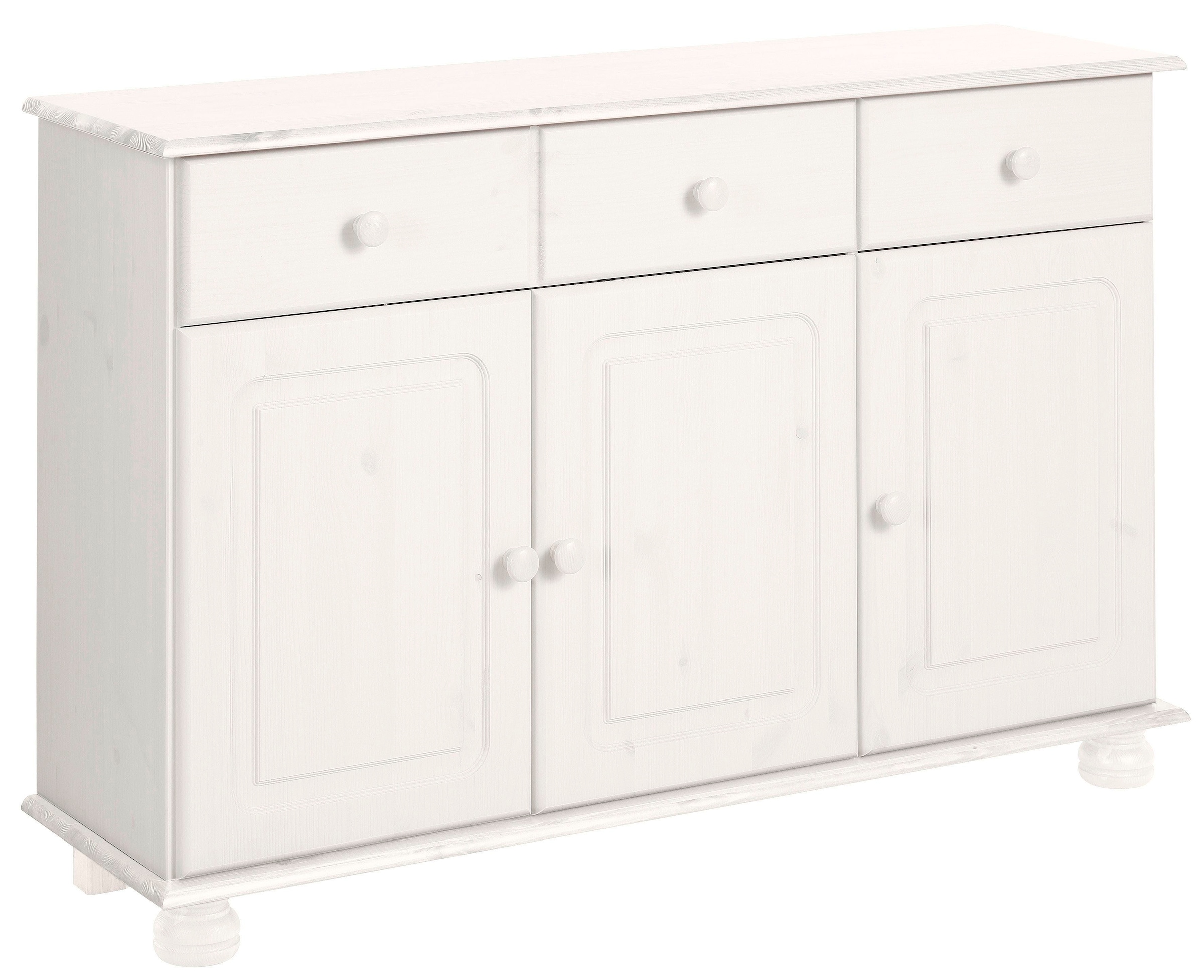 Home affaire Sideboard »Mette«, Kommode mit gefrästen, kugelförmigen Füßen, Breite 120 cm