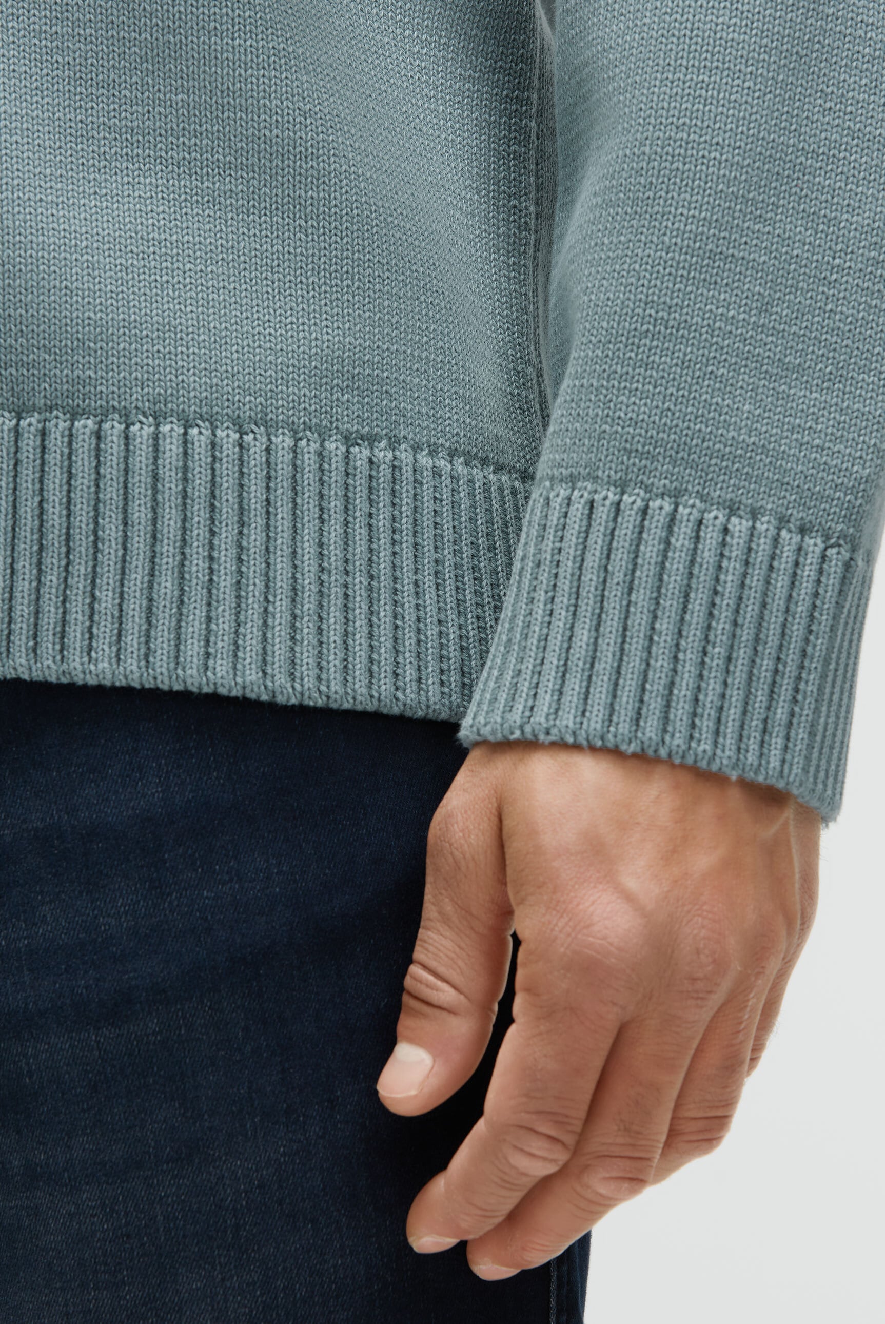 CAMP DAVID V-Ausschnitt-Pullover aus Baumwolle