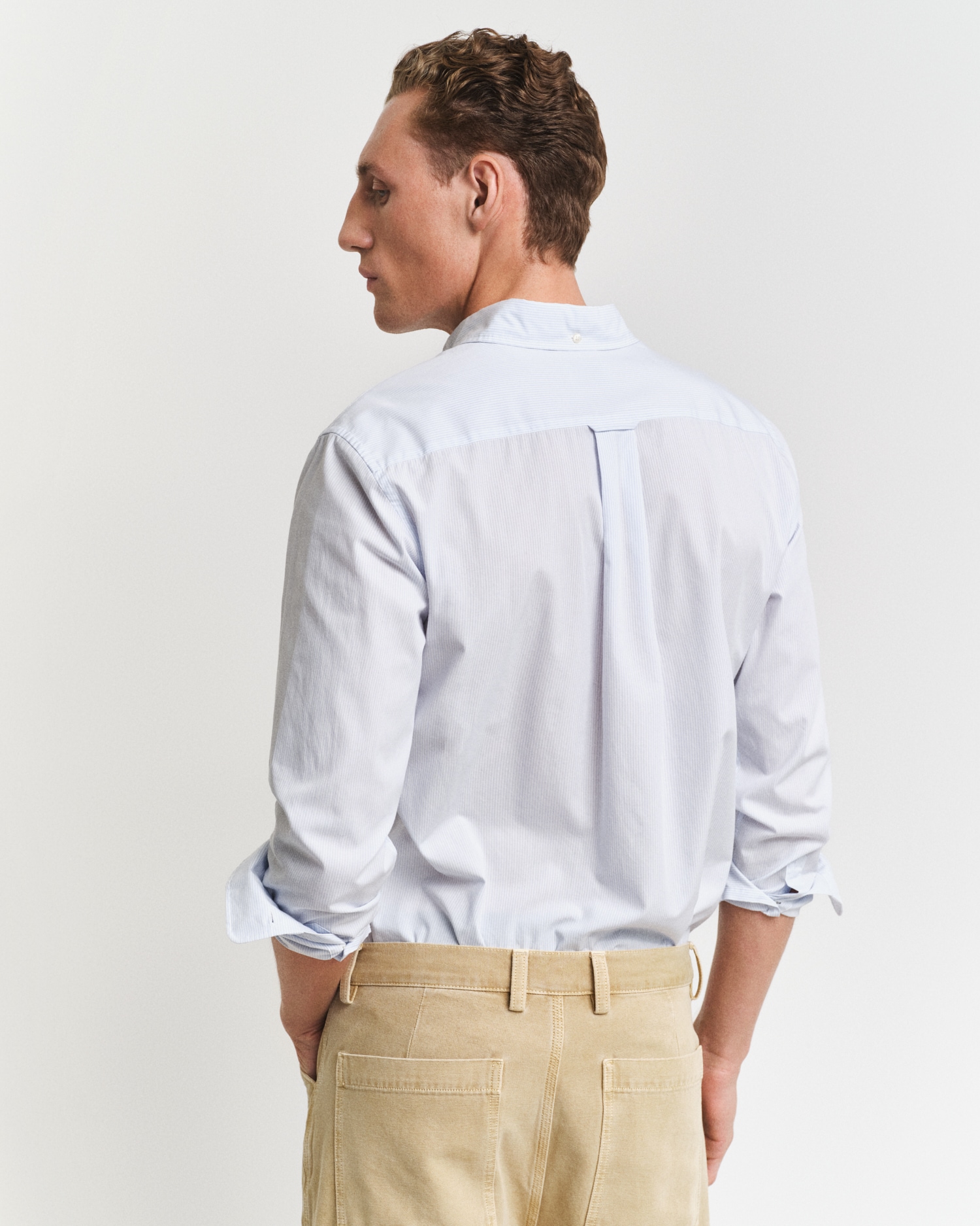 Gant Langarmhemd »REG POPLIN BANKER SHIRT«, Banker Stripe Popeline, leichte Baumwolle