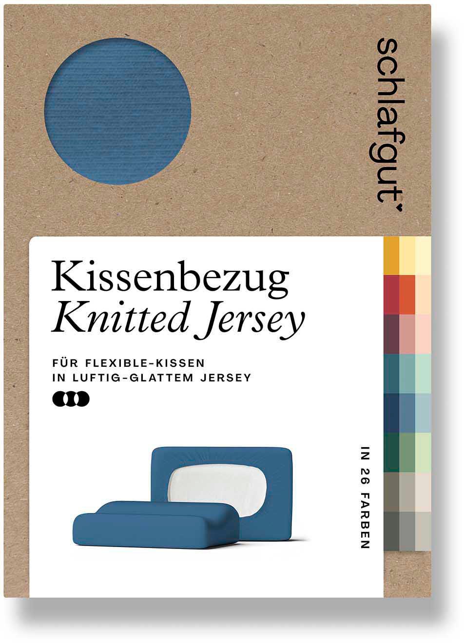 Schlafgut Kissenbezug "Pure flexibler Kissenbezug für Nackenstützkissen" Bio-Baumwolle mit Elasthan, mit Gummizug, bügelfrei