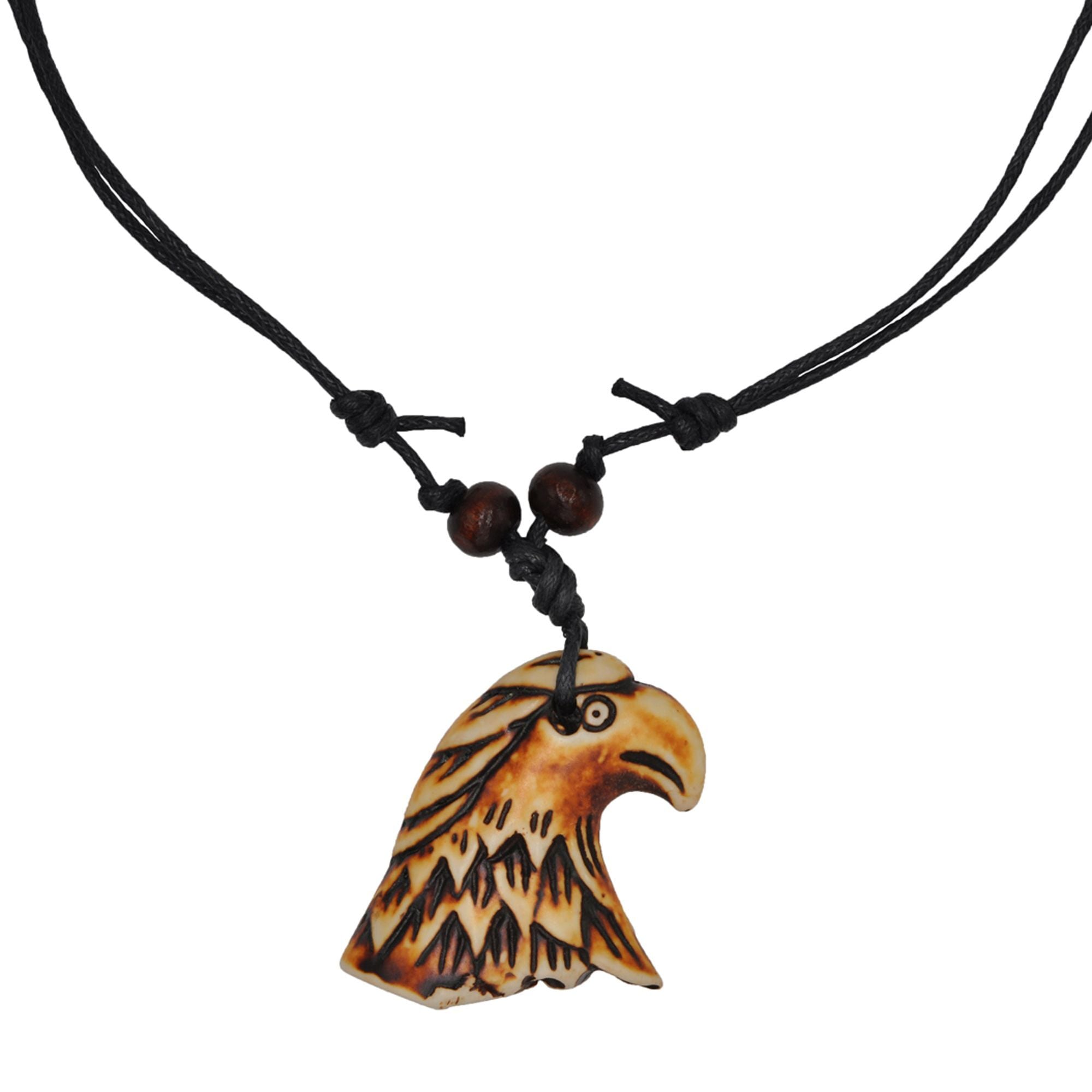Steuer Kette mit Anhänger »Adler Steuerrad Textilband schwarz«