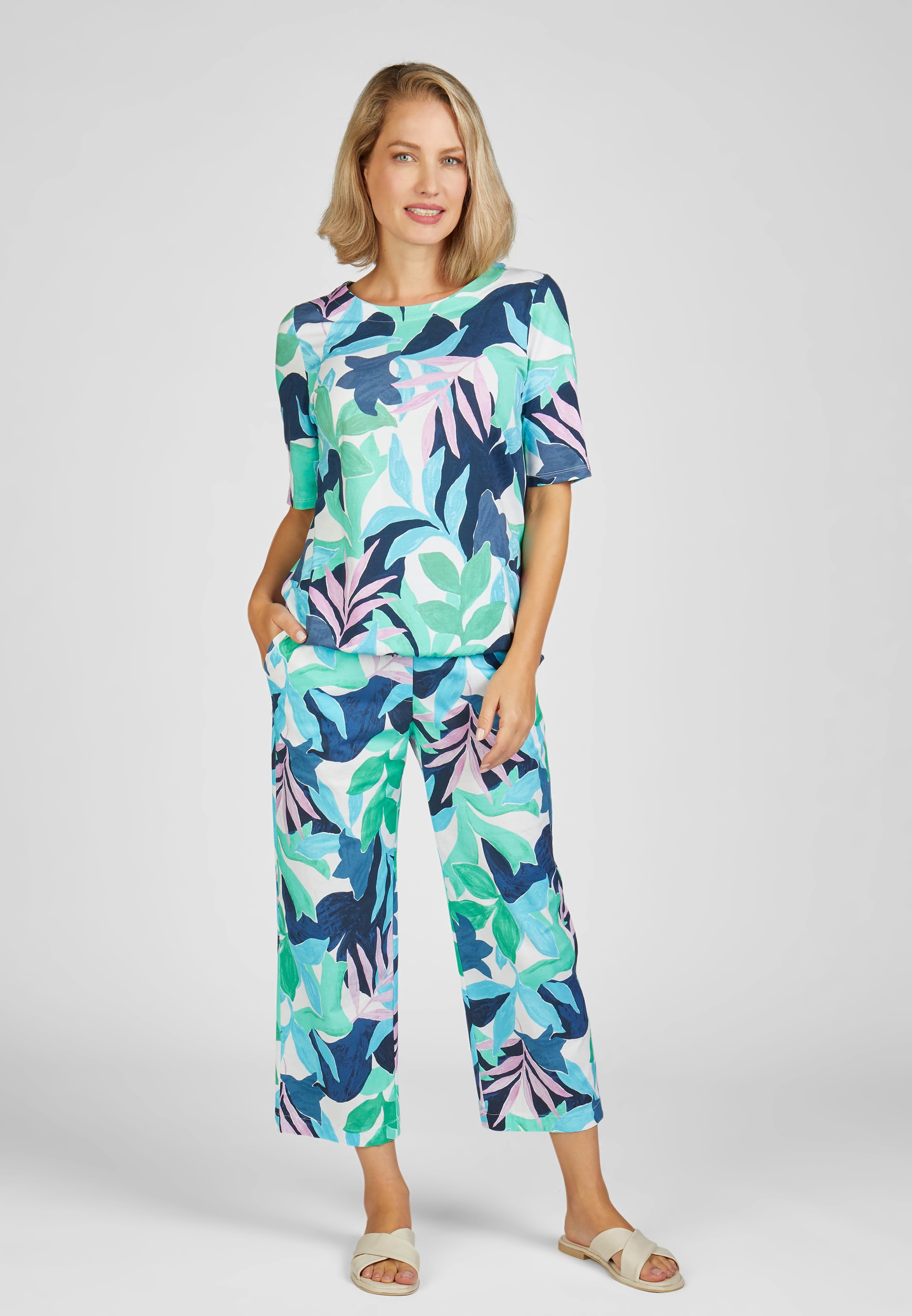 Rabe Jerseyhose »Rabe Gemusterte Sommerhose«
