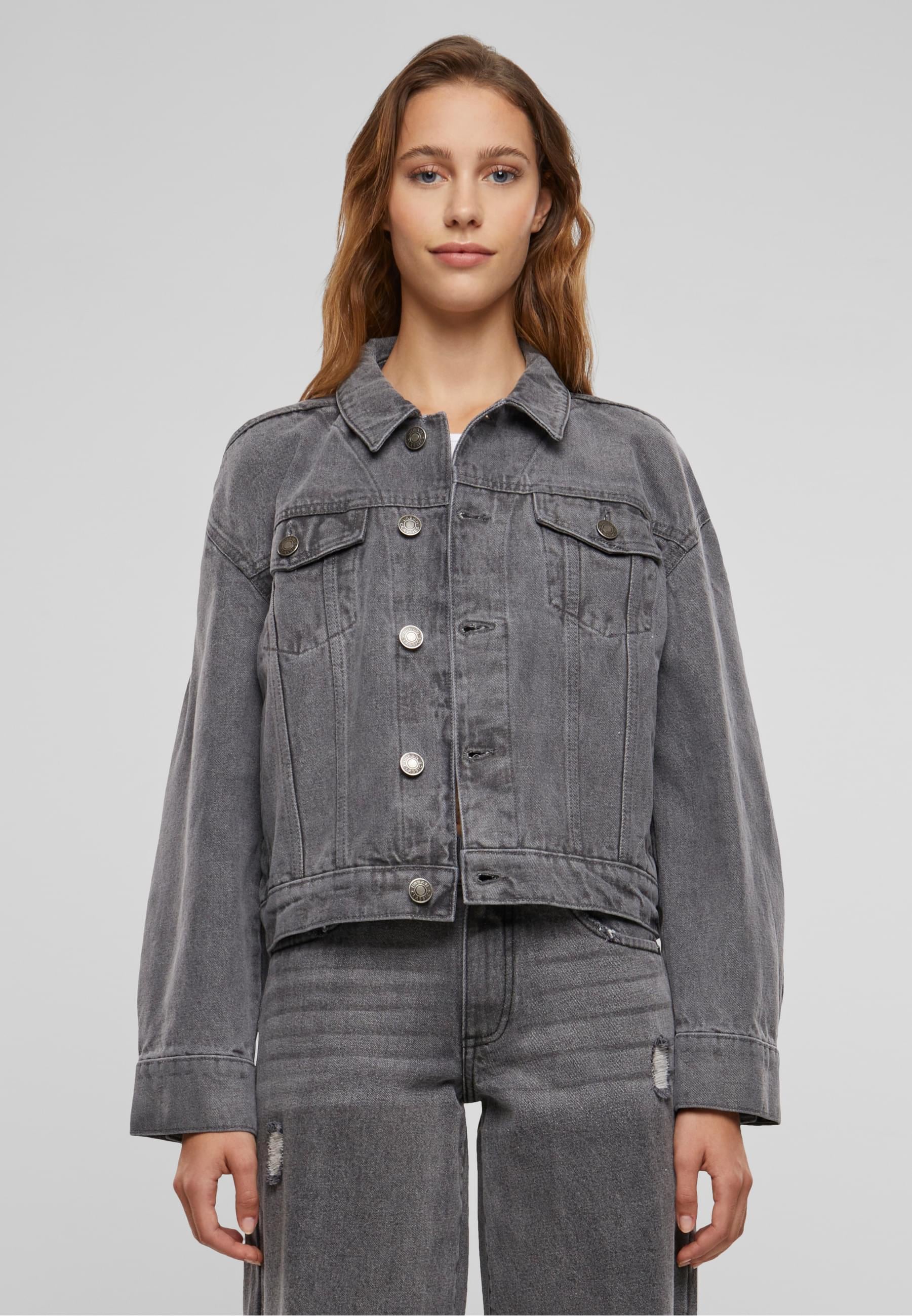 URBAN CLASSICS Jeansjacke "Urban Classics Ladies 80‘s Oversized Denim Jacke günstig online kaufen