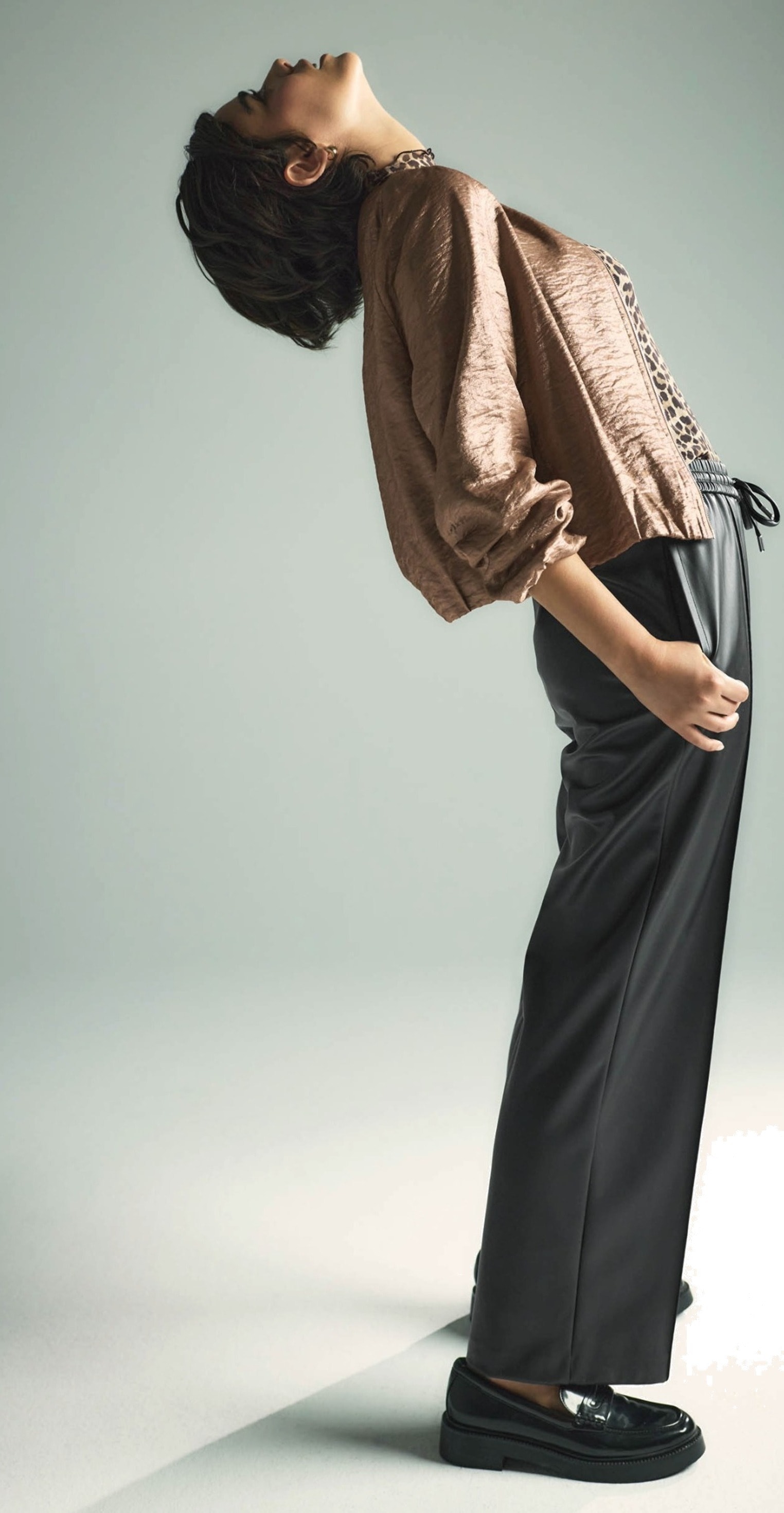 Zero Stoffhose »Damen in Lederoptik weites Bein 30 Inch«  weiteres Detail