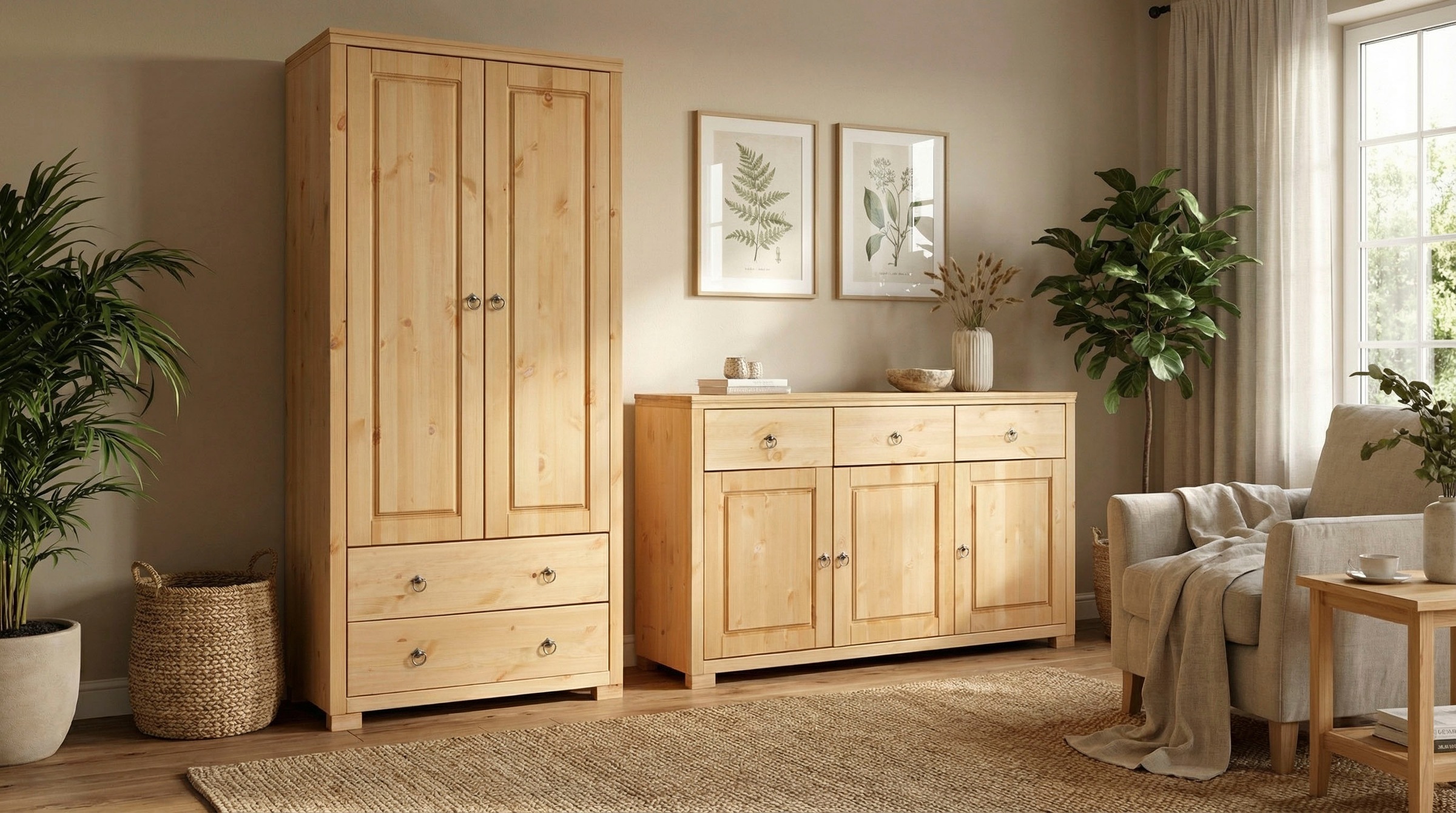 OTTO home Kleiderschrank "Gotland; Wäscheschrank, Mehrzweckschrank mit Schu günstig online kaufen