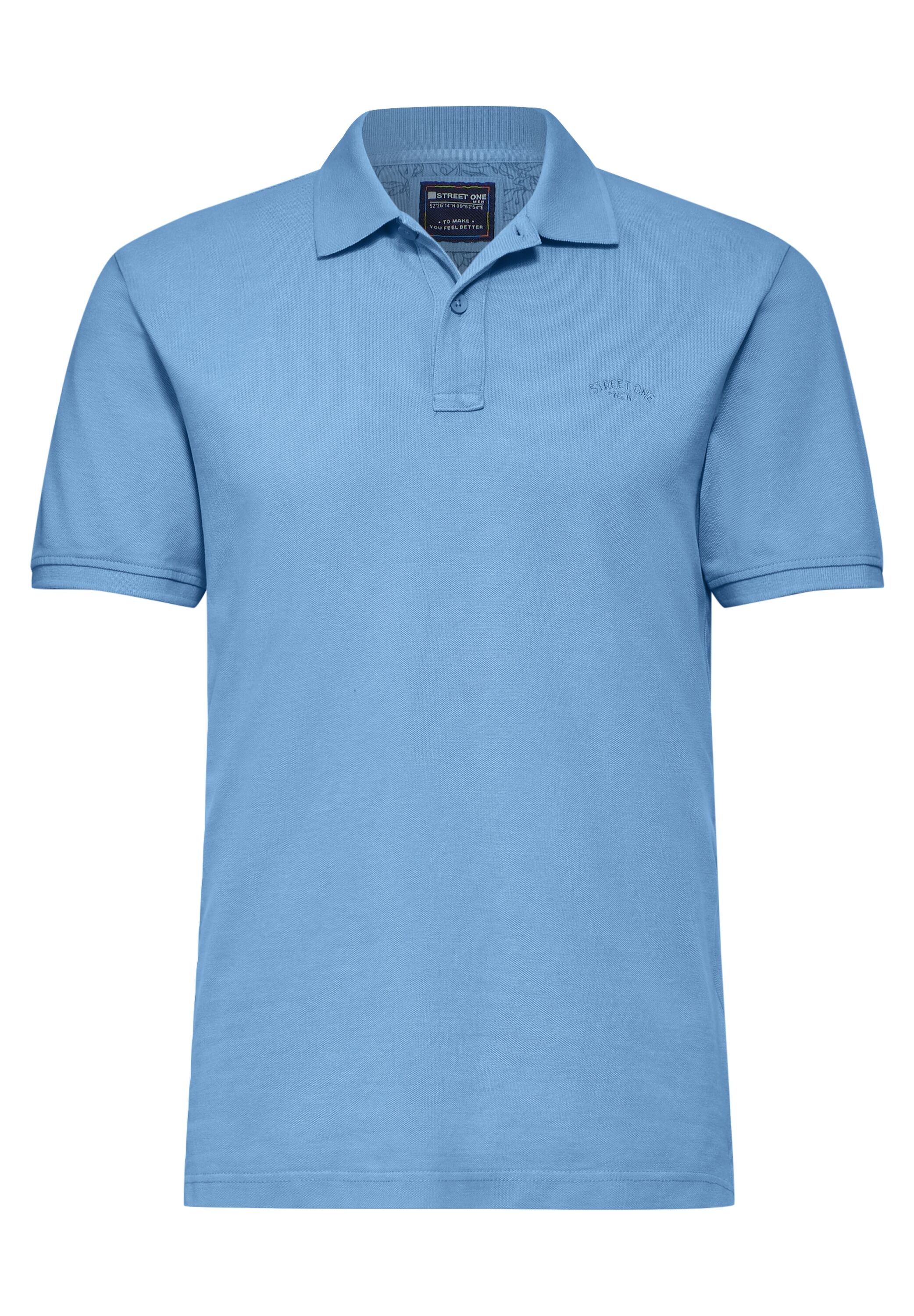 STREET ONE MEN Poloshirt, aus reiner Baumwolle