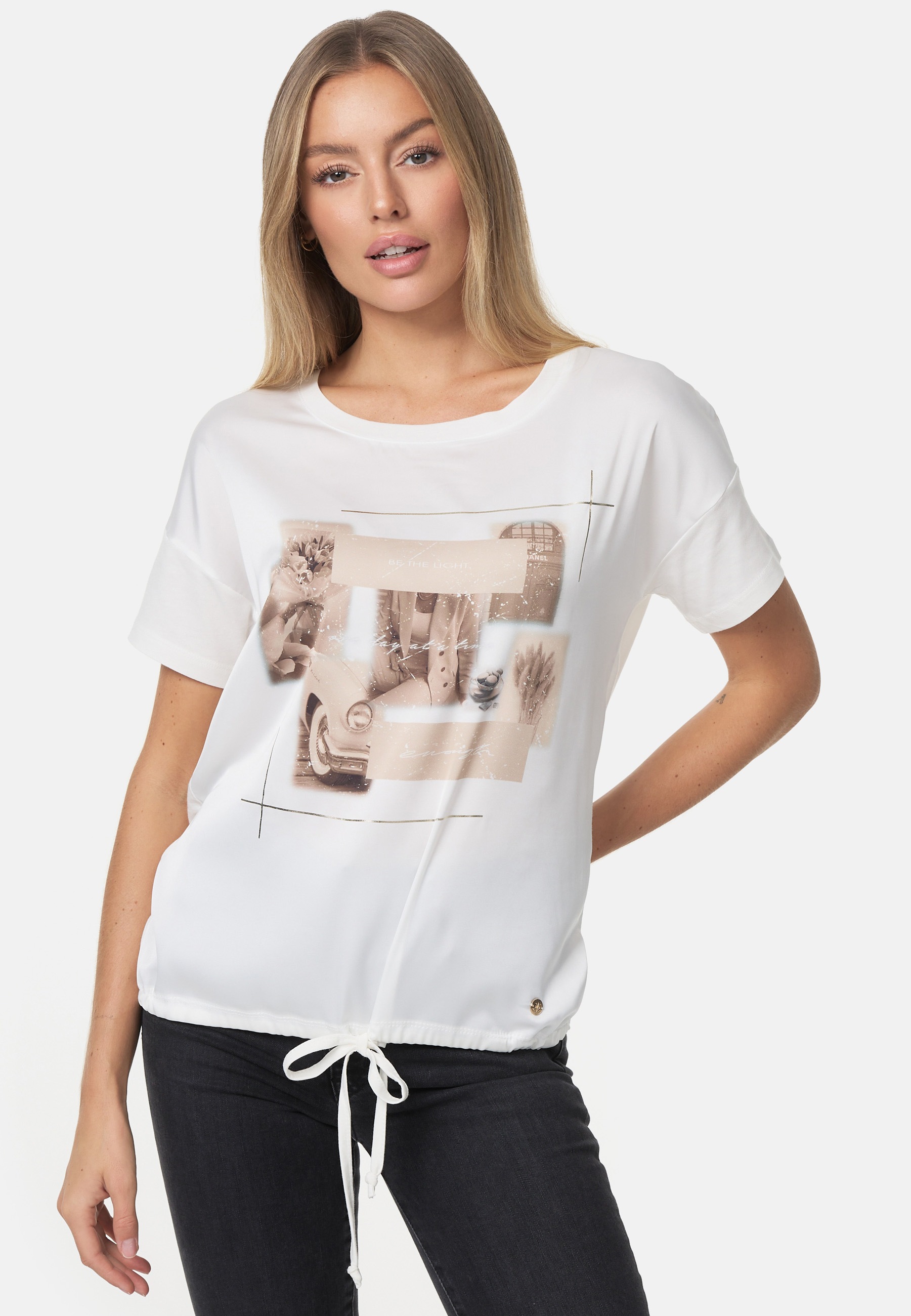 Zuverlässiger Versandhandel Decay T-Shirt, mit bestellen eingearbeitetem Kordelzug | für BAUR