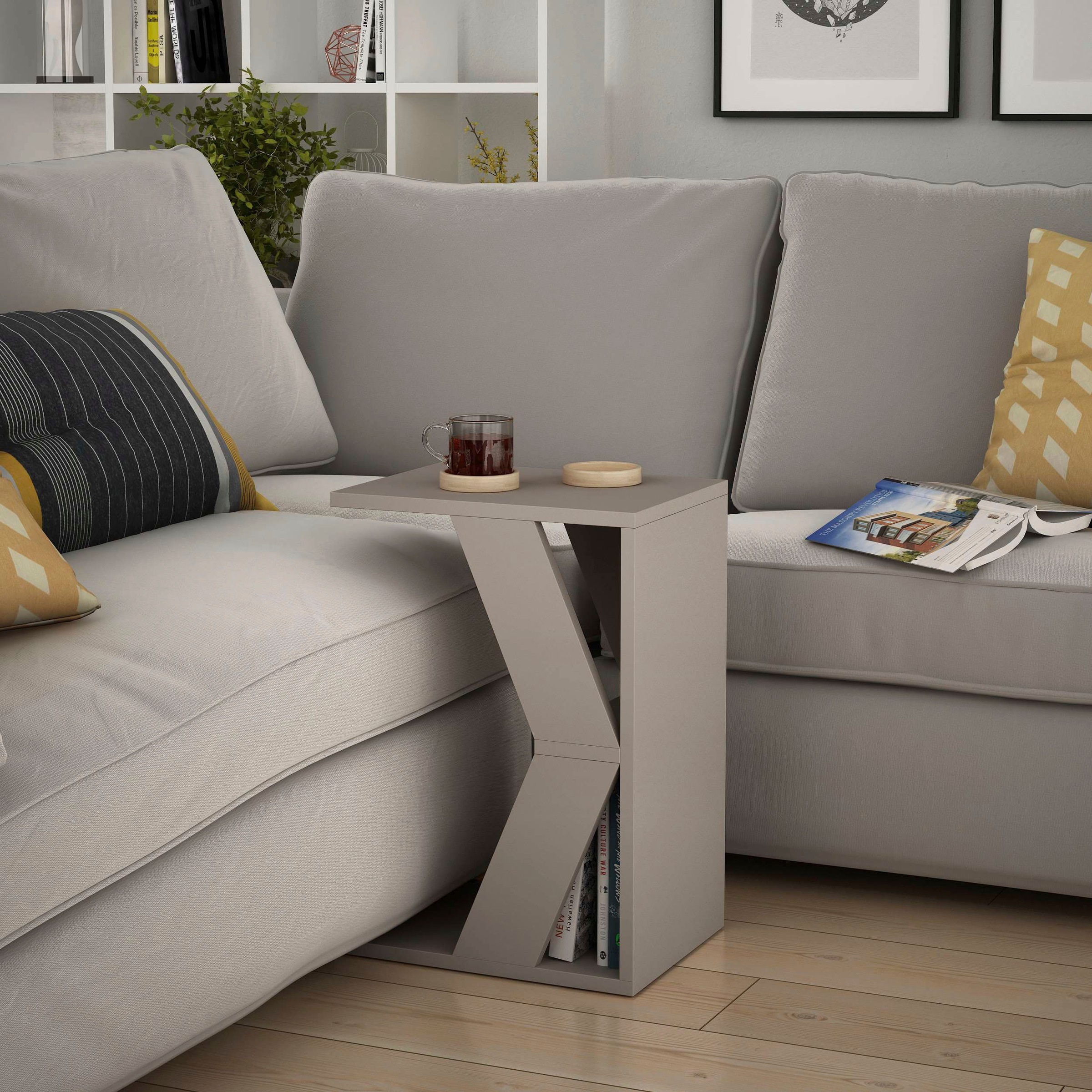 Decortie Beistelltisch »NAZE BEISTELLTISCH«, (Packung, 1 St.), Leichte Montage, Lagerung, Platzsparend