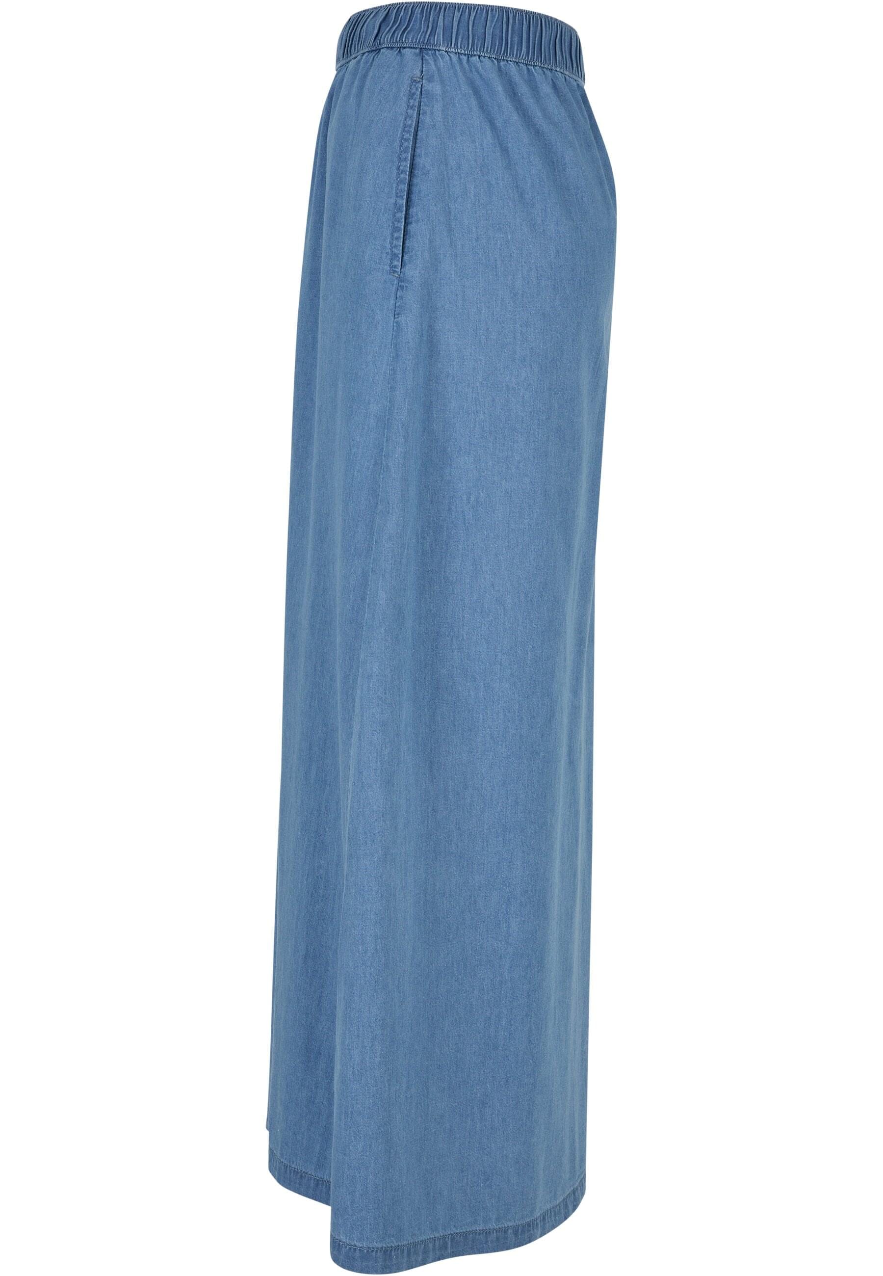 URBAN CLASSICS Sommerrock »Urban Classics Damen Ladies Long Wide Light Denim Skirt«, (1 tlg.)