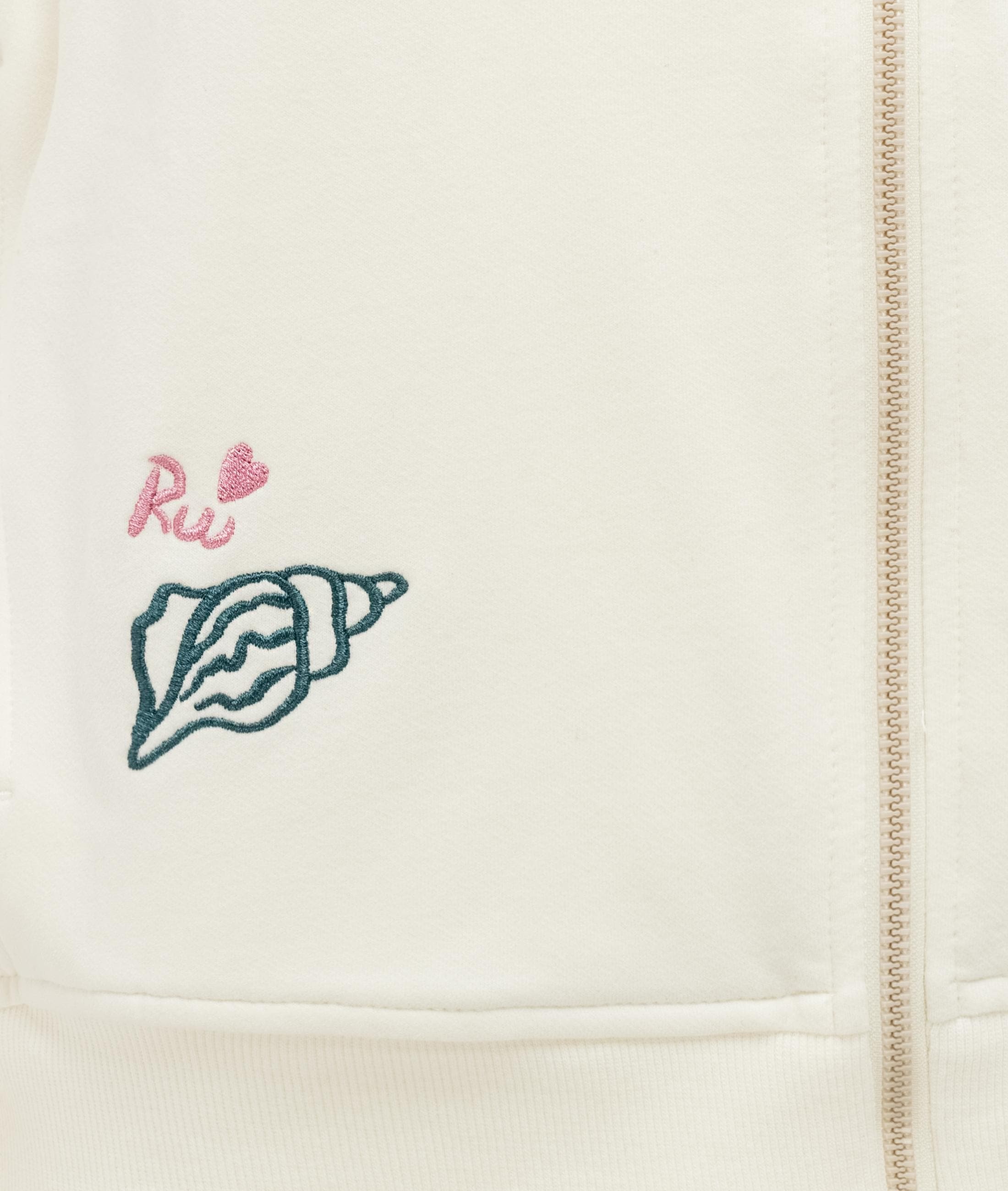 Ragwear Sweatjacke »Parya Embro« Damen Zipper mit Stickereien