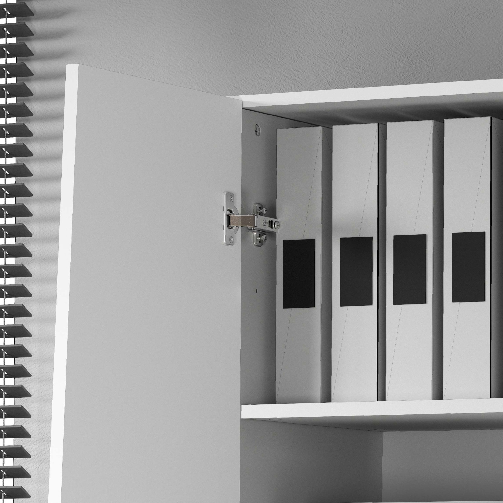 INOSIGN Aktenschrank »Vega, Mehrzweckschrank, Büroschrank, mit 2 Türen«, & verstellbaren Einlegeböden, Höhe 86 oder 166 cm, Made in Italy