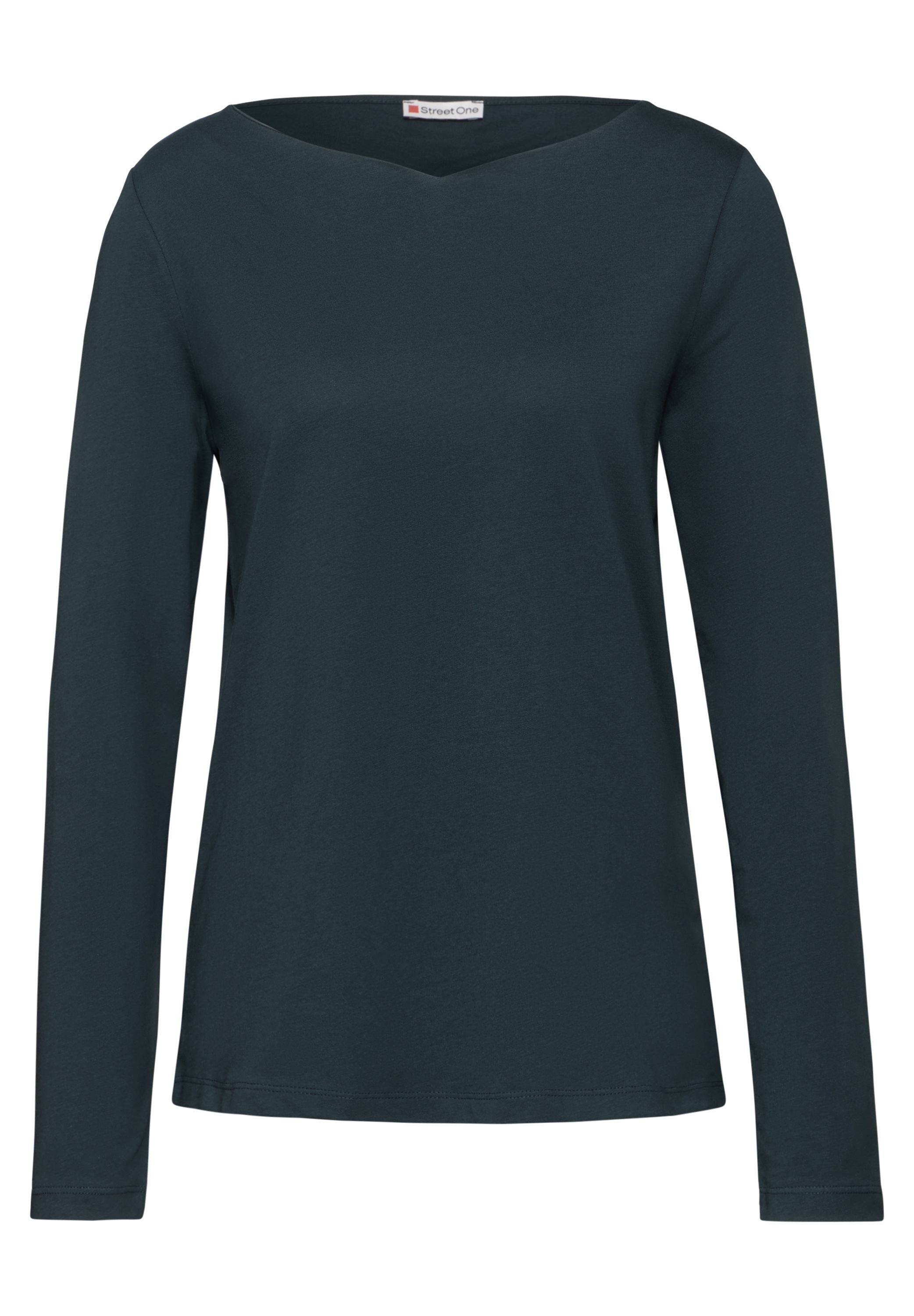 STREET ONE Langarmshirt, aus reiner Baumwolle