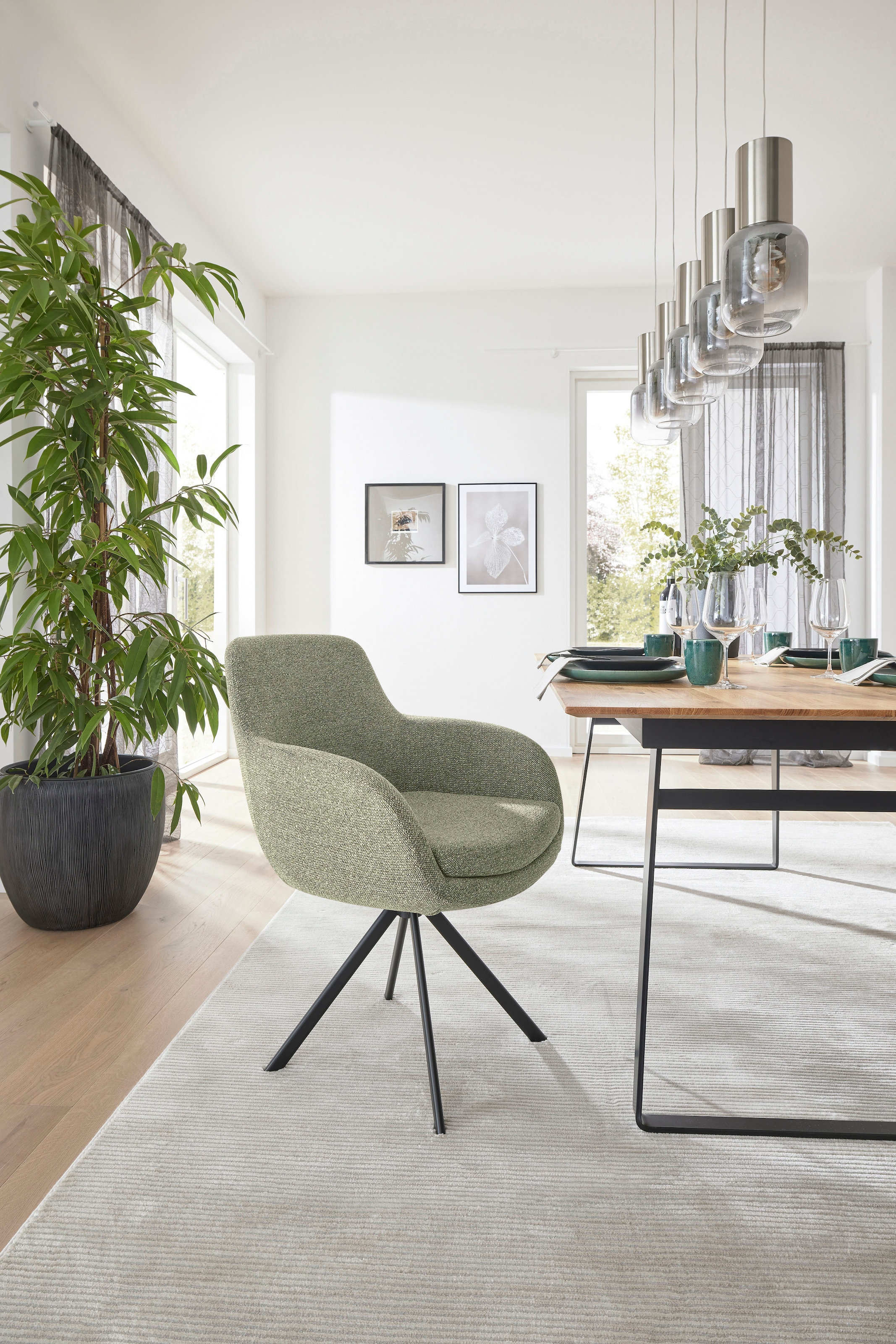 Musterring Esszimmerstuhl "Tavia" (Set) 2 Stk.Stativgestell Eisen schwarz, günstig online kaufen