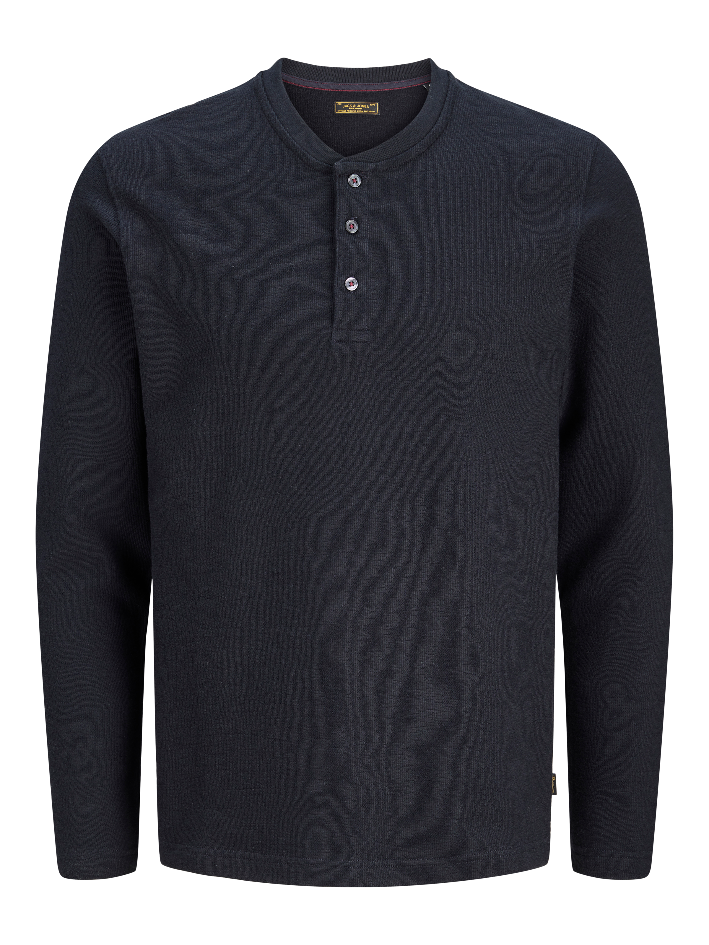 Jack & Jones Langarmshirt »JPRBLUASHER LS HENLEY TEE« Baumwolle, regular fit