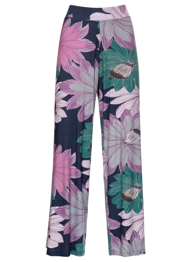 Trigema Jerseyhose »TRIGEMA Elastische Hüfthose mit floralem Allover-Print«, (1 tlg.)