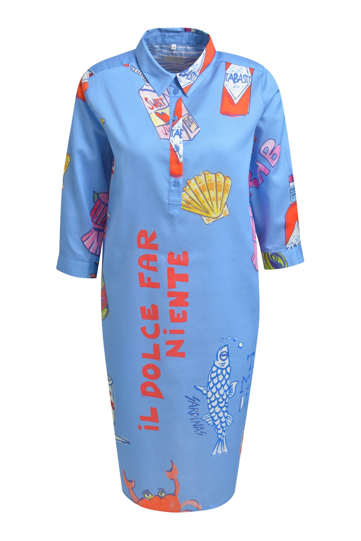 Milano Italy Sommerkleid Eingrifftaschen mit Taschen