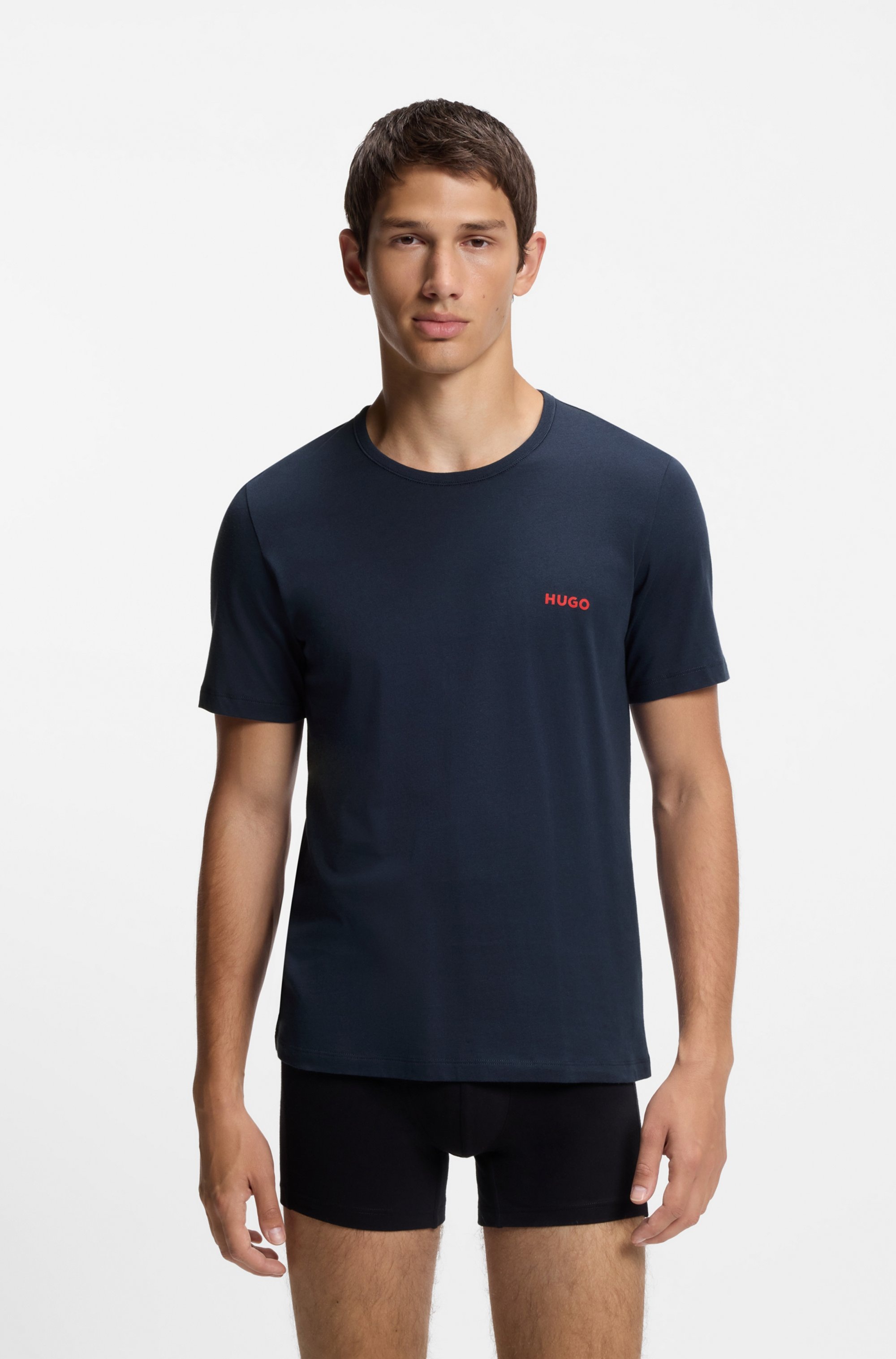 Thumbnail - HUGO Underwear T-Shirt "RN TRIPL" Packung, 3 Stk. mit Rundhalsausschnitt