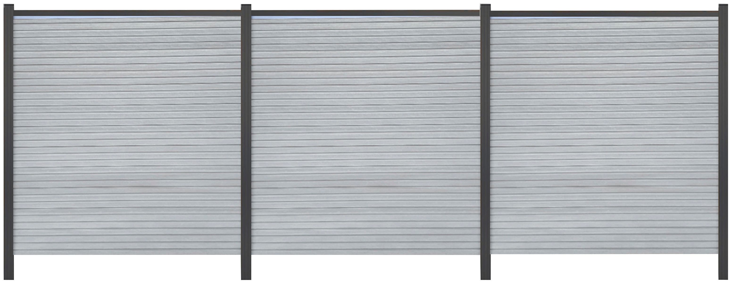 Tetzner & Jentzsch Sichtschutzelement "WARREN 1" pflegeleicht, coextrudierte Oberfläche, Design-Oberfläche