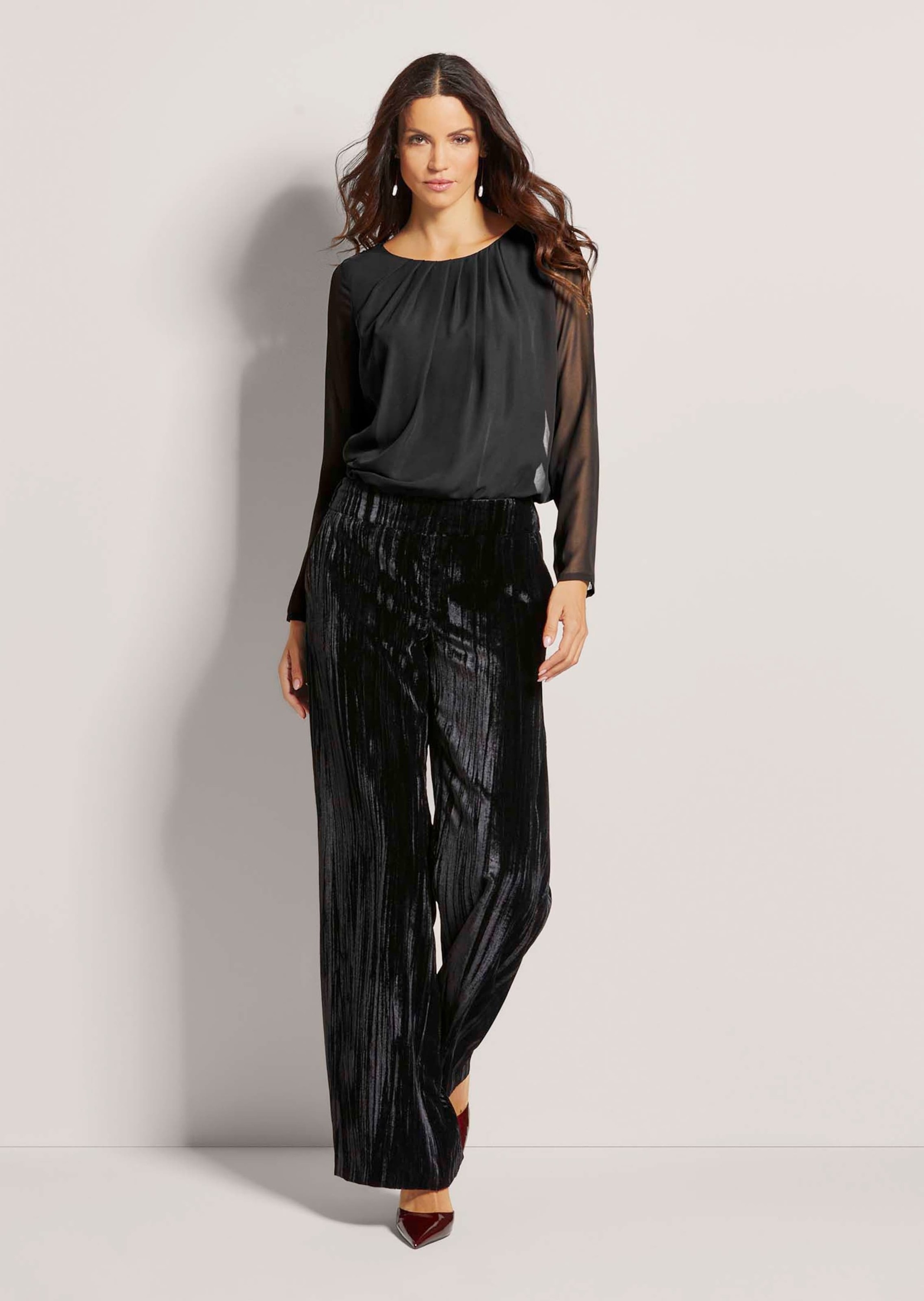 MADELEINE Stoffhose "Samthose Weite Hose zum Schlüpfen" günstig online kaufen