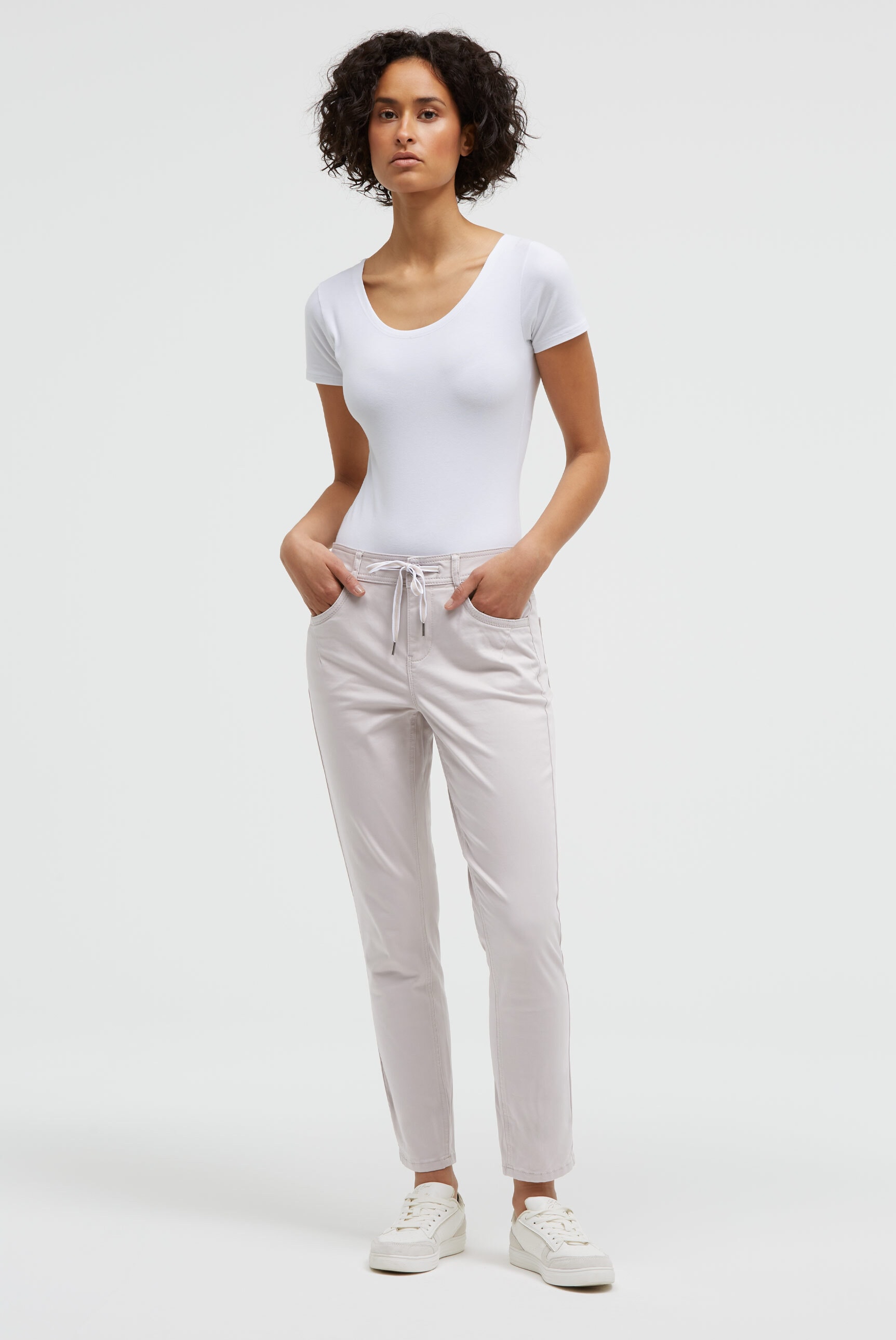 SOCCX Comfort-fit-Jeans mit verkürztem Bein