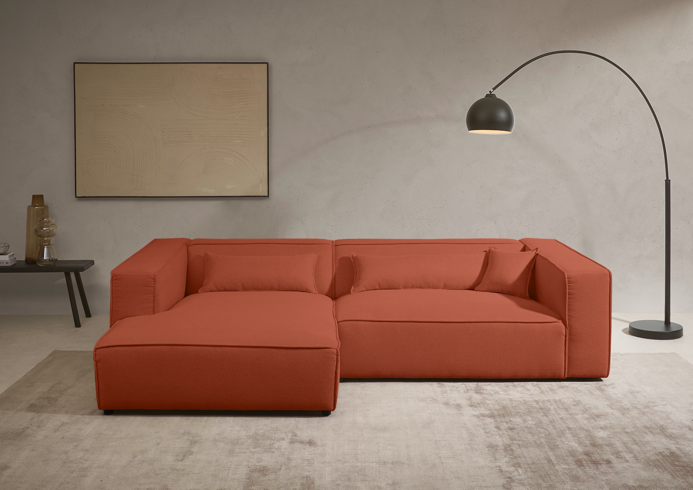 LeGer Home by Lena Gercke "PIARA XXL, Big-Sofa, Cord, Leinenoptik o. Strukt günstig online kaufen