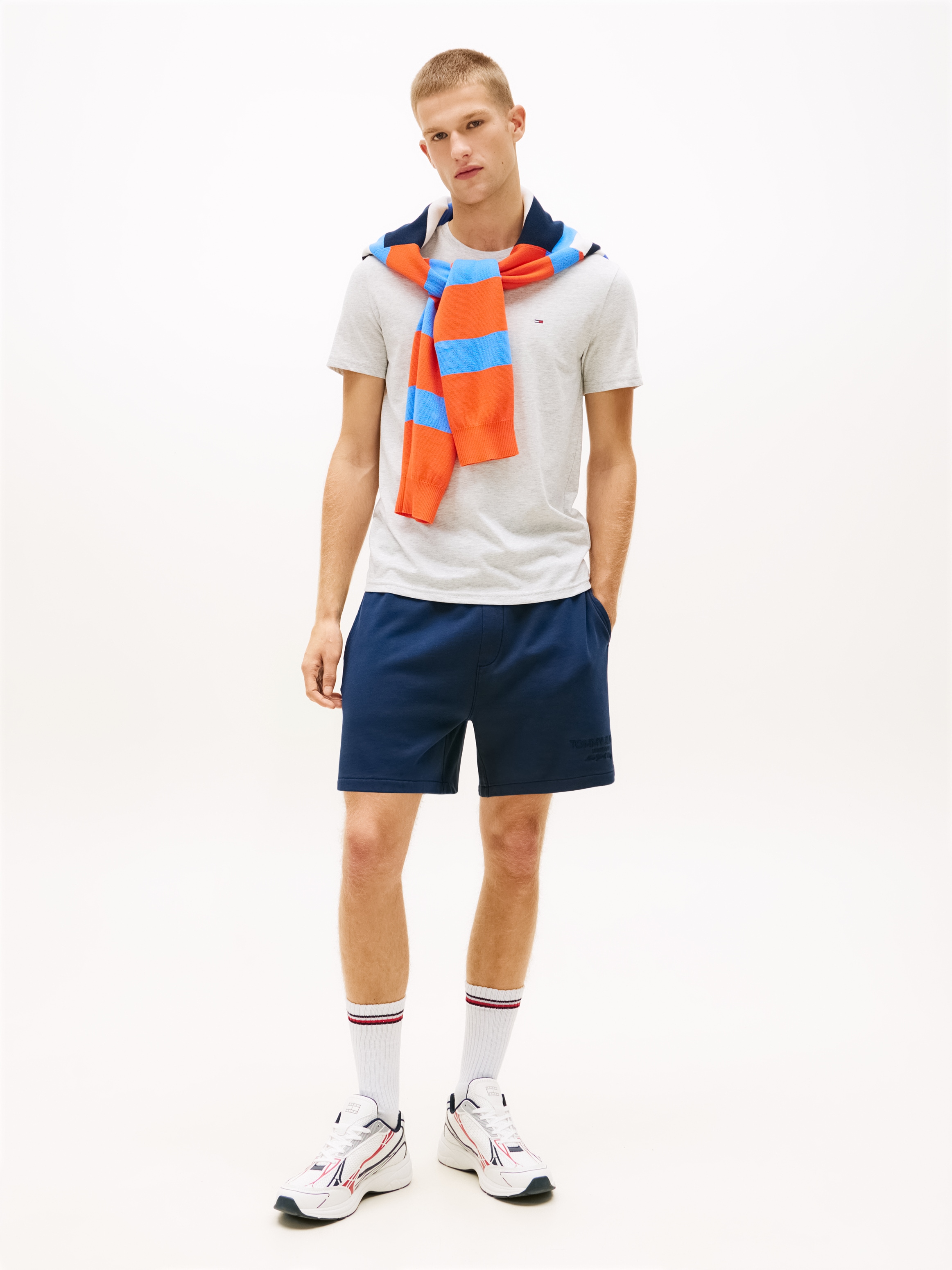 Tommy Jeans T-Shirt »TJM XSLIM JASPE HTR TEE EXT« Mit Rundhalsausschnitt