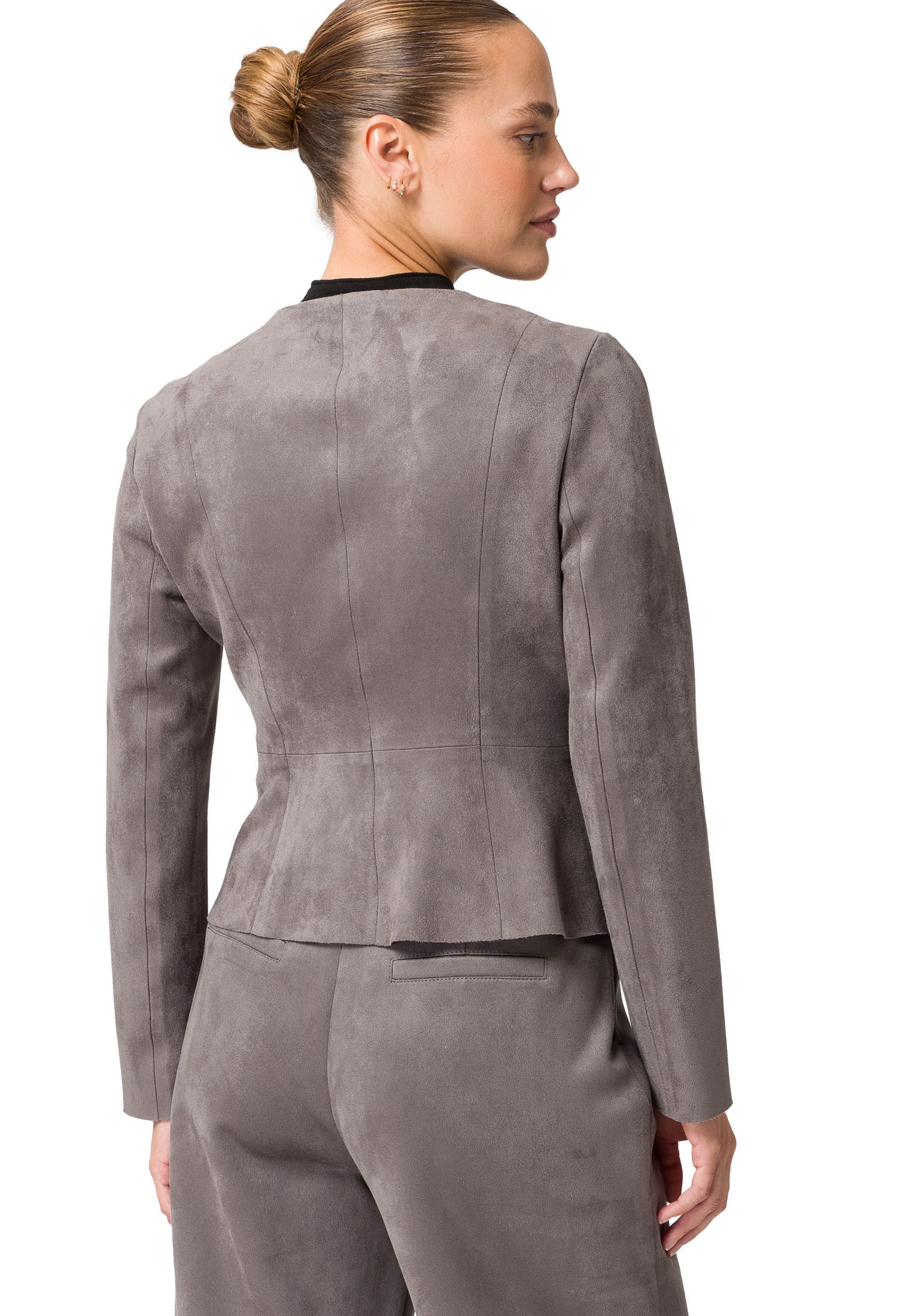Zero Jackenblazer »zero Blazer in Velourslederoptik«, weiteres Detail