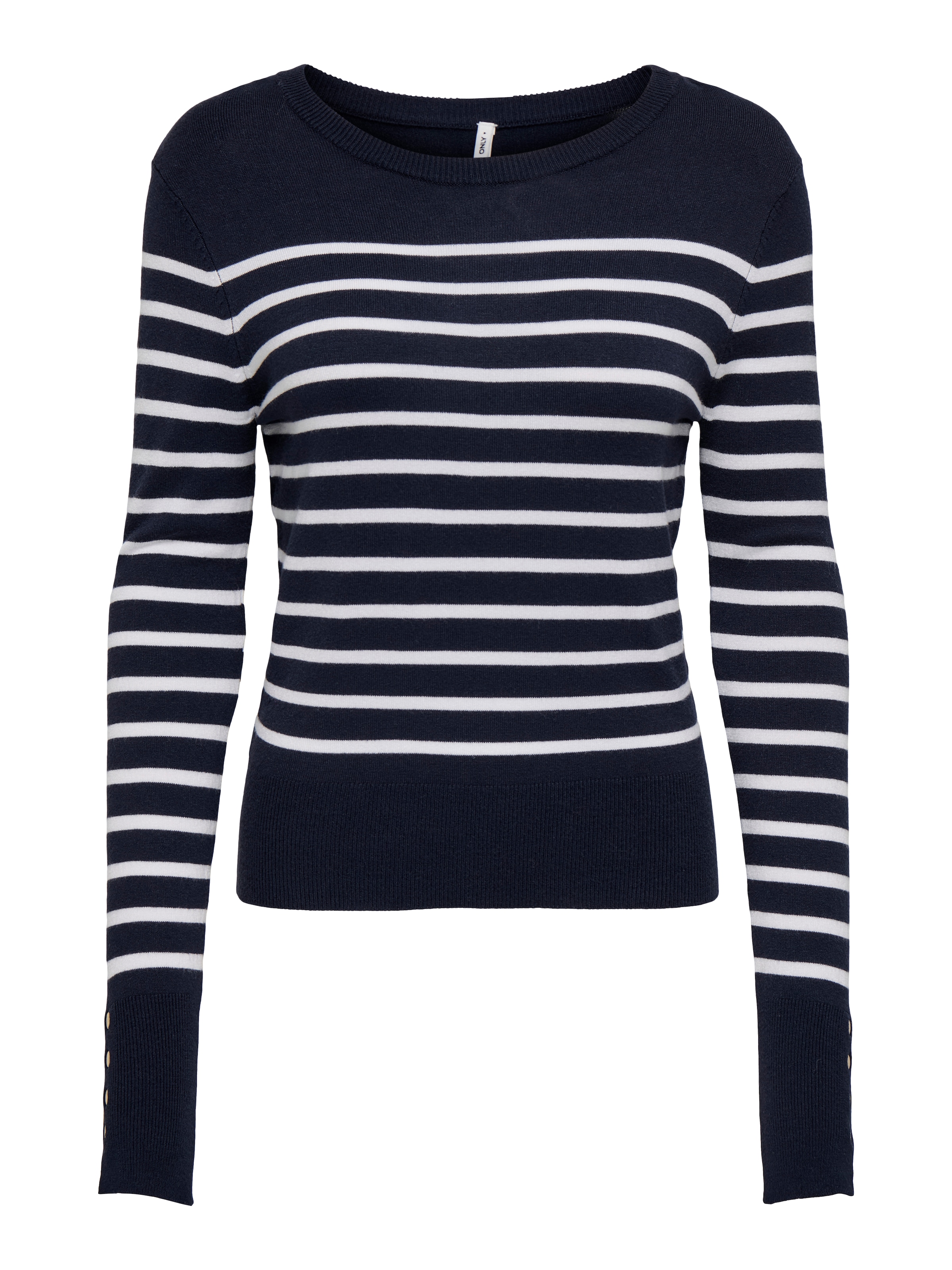 ONLY CARMAKOMA Strickpullover "CARVIVIA LIFE LS BUTTON DETAIL O-NECK" günstig online kaufen