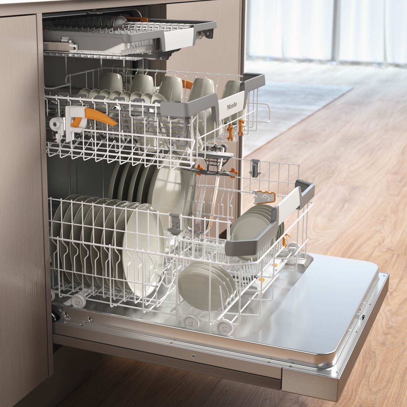 Miele teilintegrierbarer Geschirrspüler XXL »G 7215 SCi XXL«, 14 Maßgedecke
