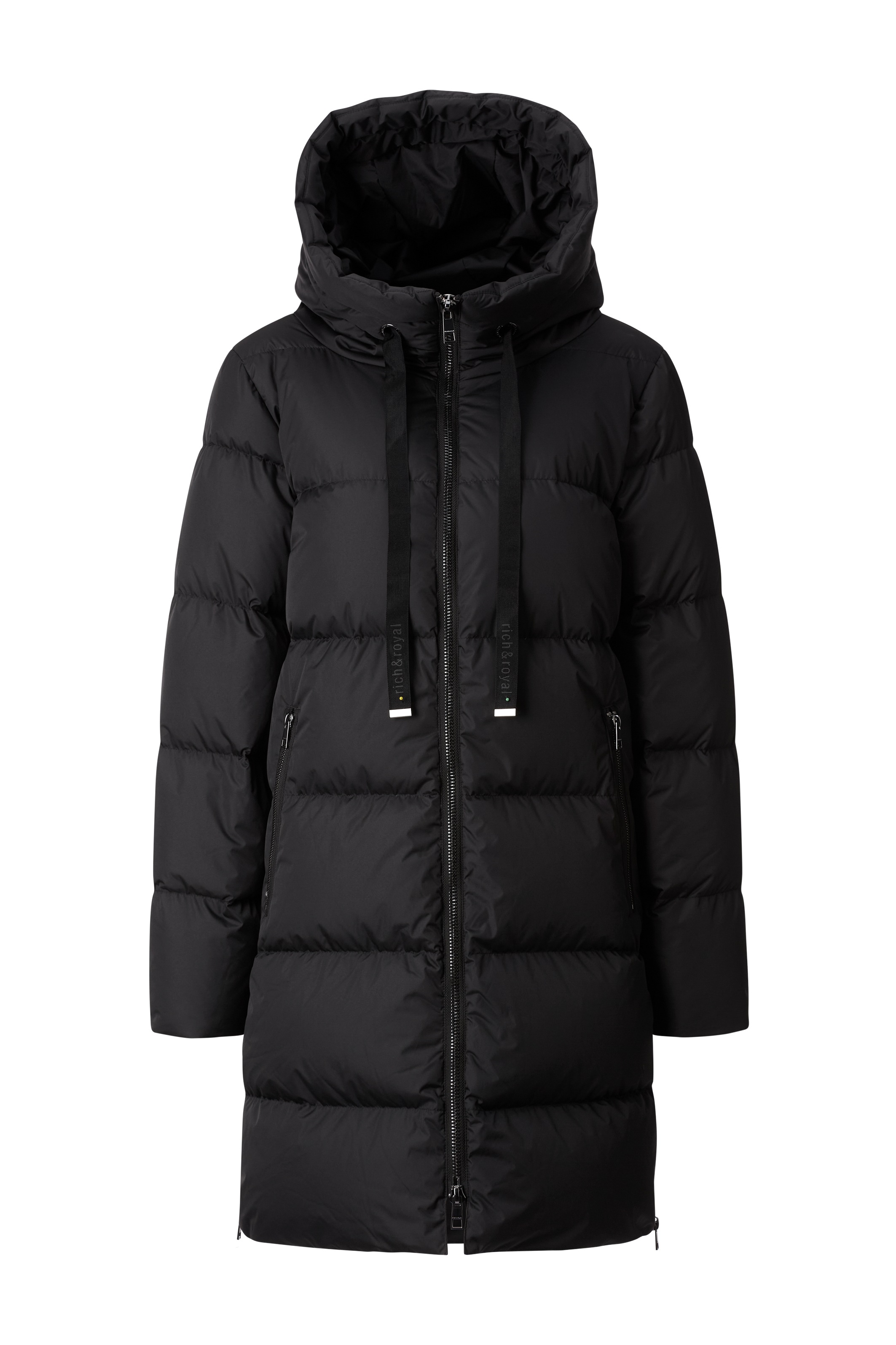 RICHROYAL Steppmantel oversized, mit Reißverschlüssen an den Seiten, Wintermantel