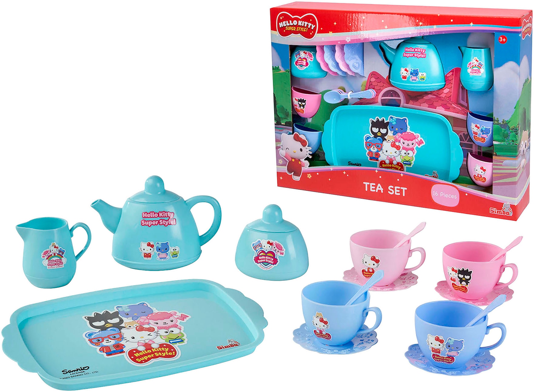 SIMBA Spielgeschirr »Hello Kitty, Teeservice, 16-tlg.«