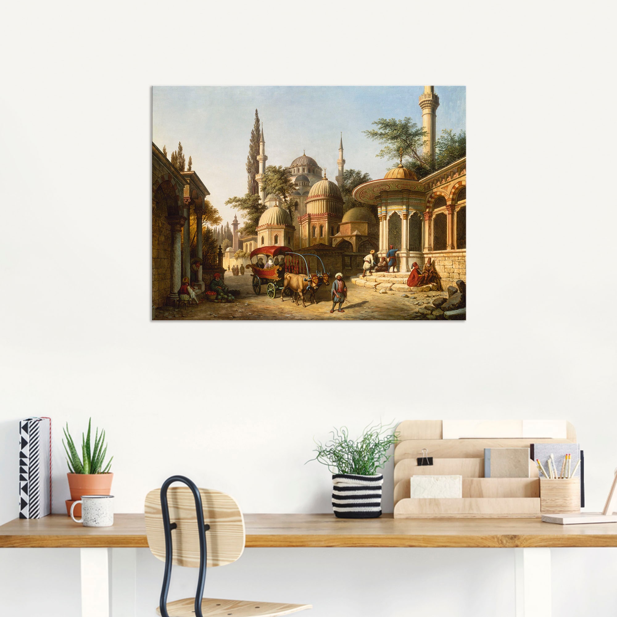 Artland Wandbild St.), Leinwandbild, kaufen BAUR einer (1 in oder »Ansicht als Wandaufkleber in Moschee Gebäude, Poster Größen Istanbul«, versch. | Alubild