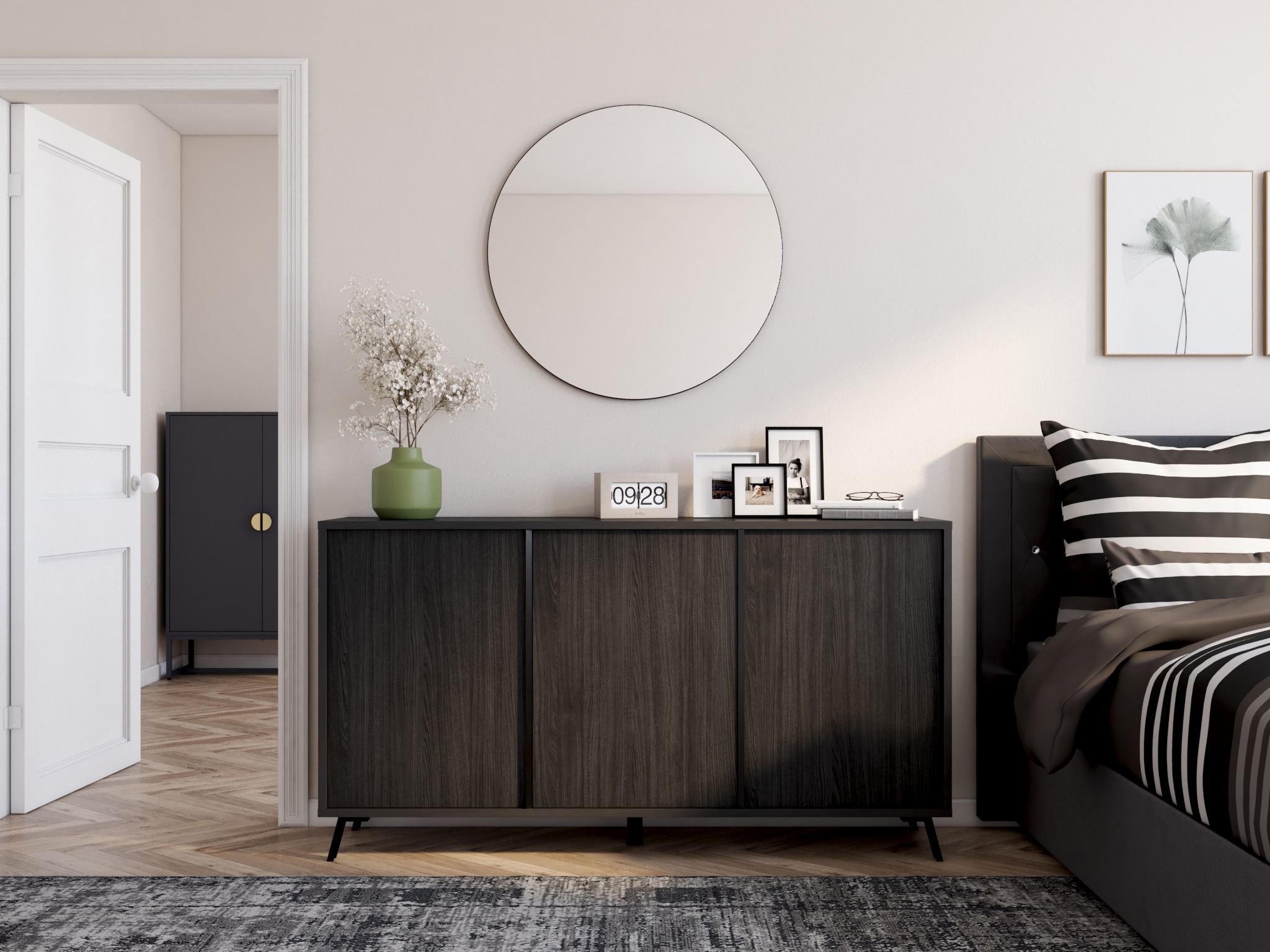 my home Teppich »Hamsa« rechteckig 9 mm Höhe dezenter Glanz, Schrumpf-Garn-Effekt, im Vintage-Look, dichte Qualität