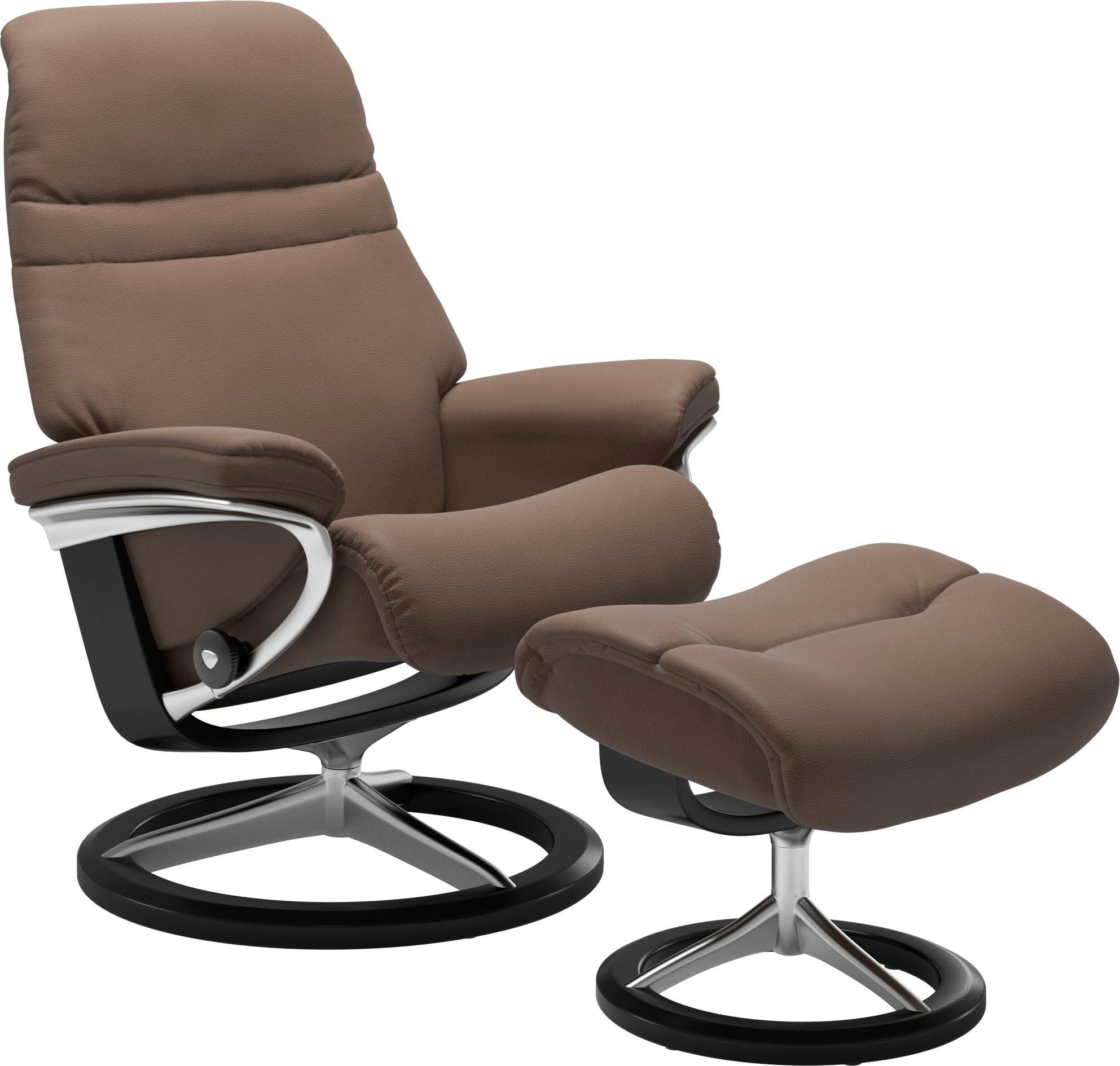 Stressless "Sunrise" mit Signature Base, Größe M, Gestell Schwarz, in 2 Led günstig online kaufen
