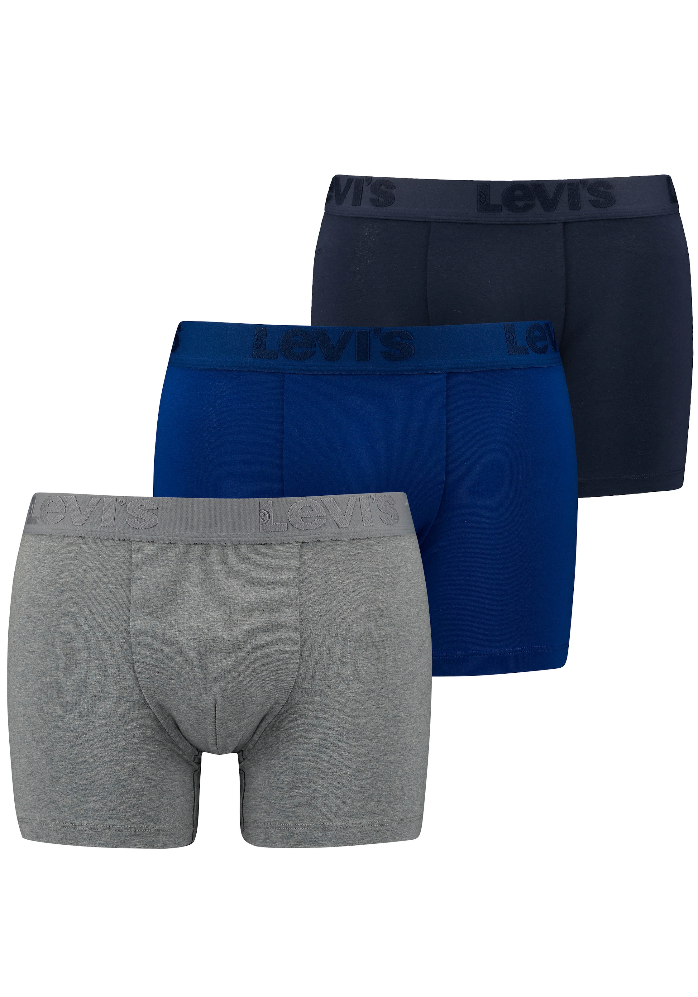 Levis Boxershorts, (Packung, 3er-Pack), mit breitem Logobund