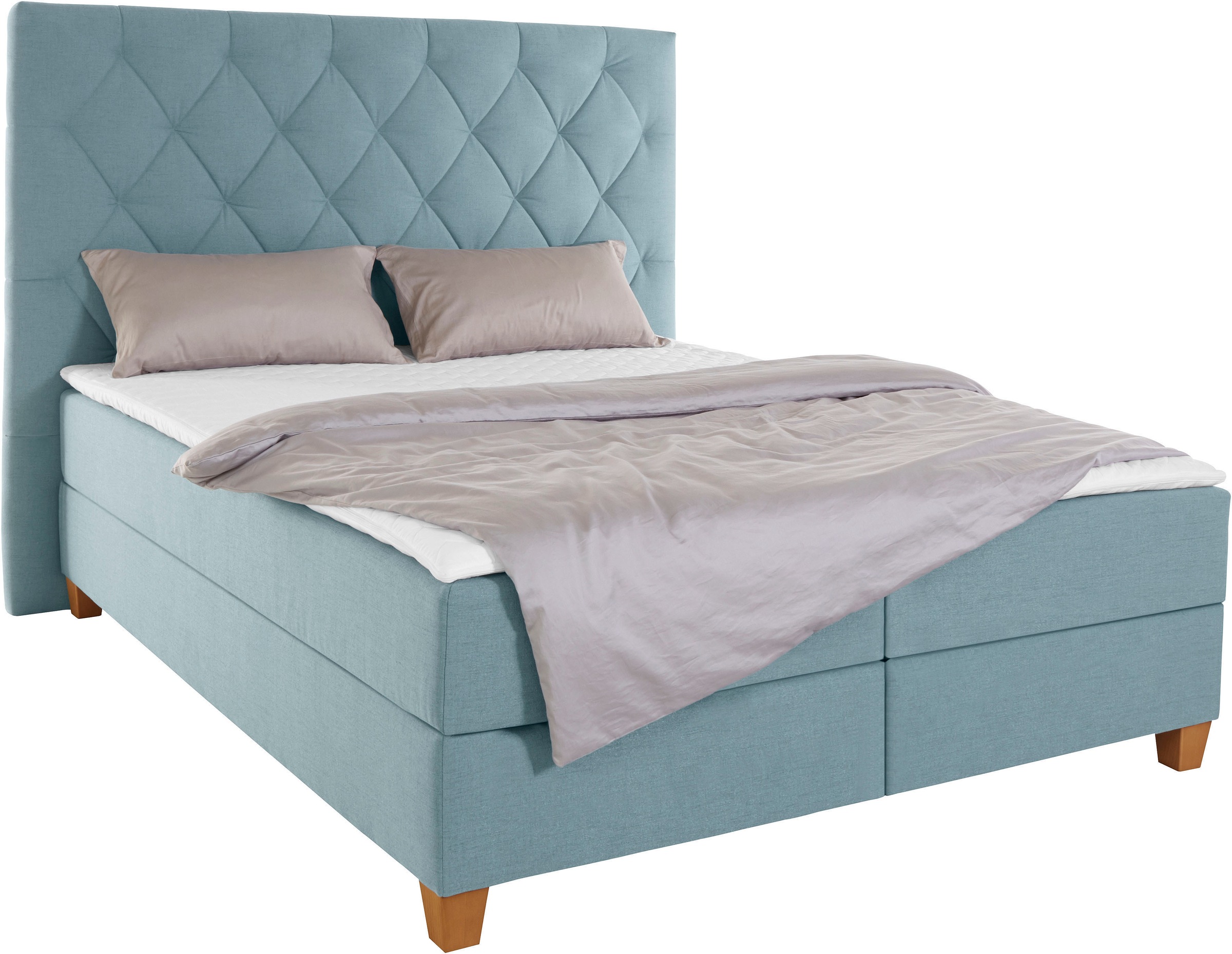 Home affaire Boxspringbett "Harmones hoch", in 3 Breiten, Härtegrad auch im günstig online kaufen