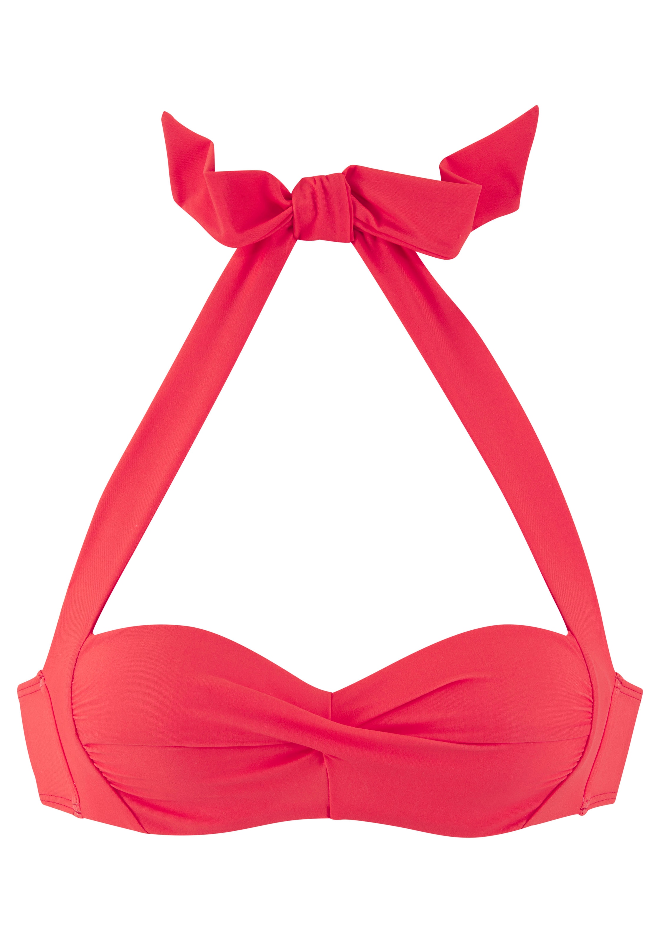 LASCANA Bügel-Bandeau-Bikini-Top »Lolo«, in getwisteter Optik