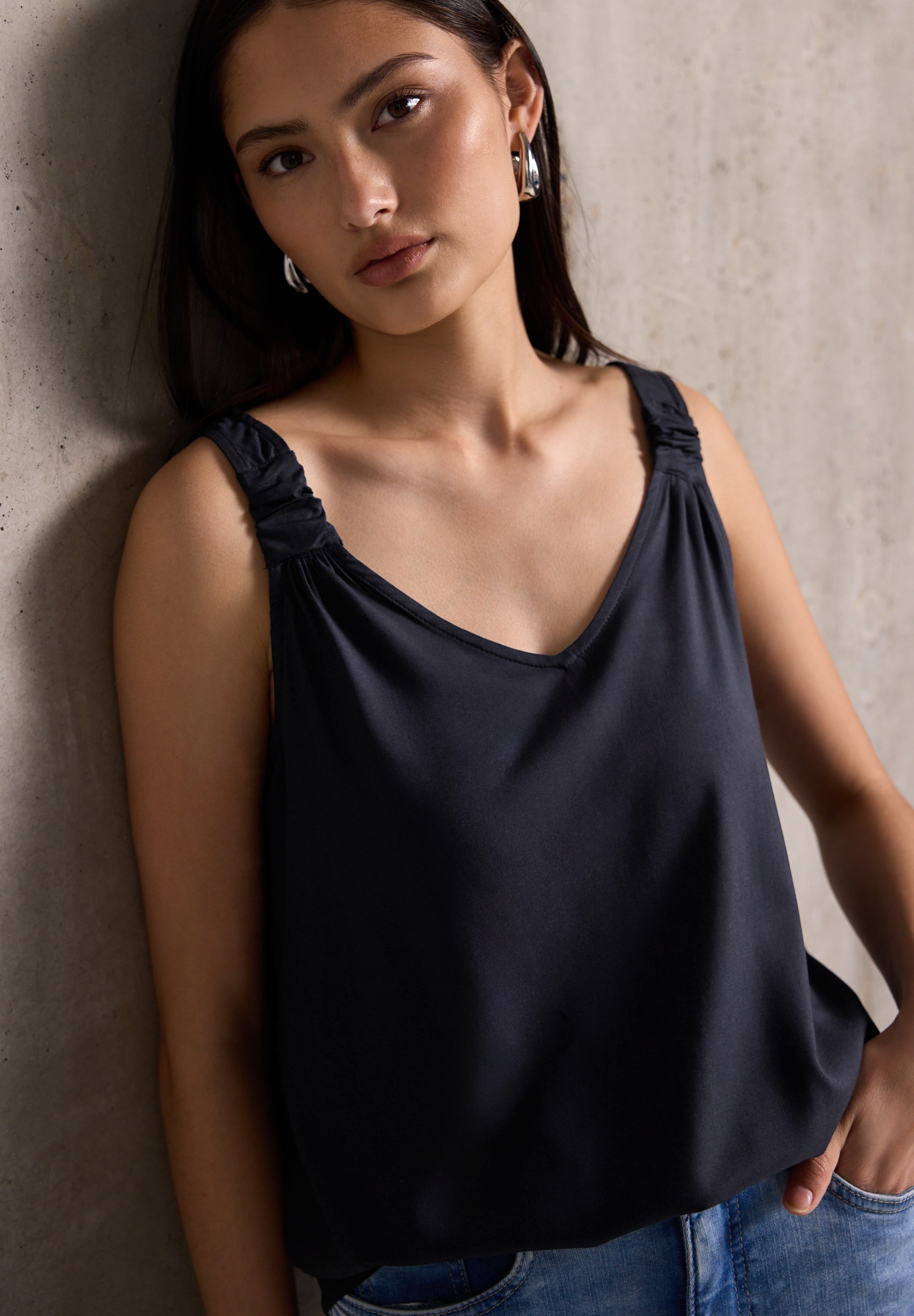 STREET ONE STUDIO Blusentop aus softer Viskose