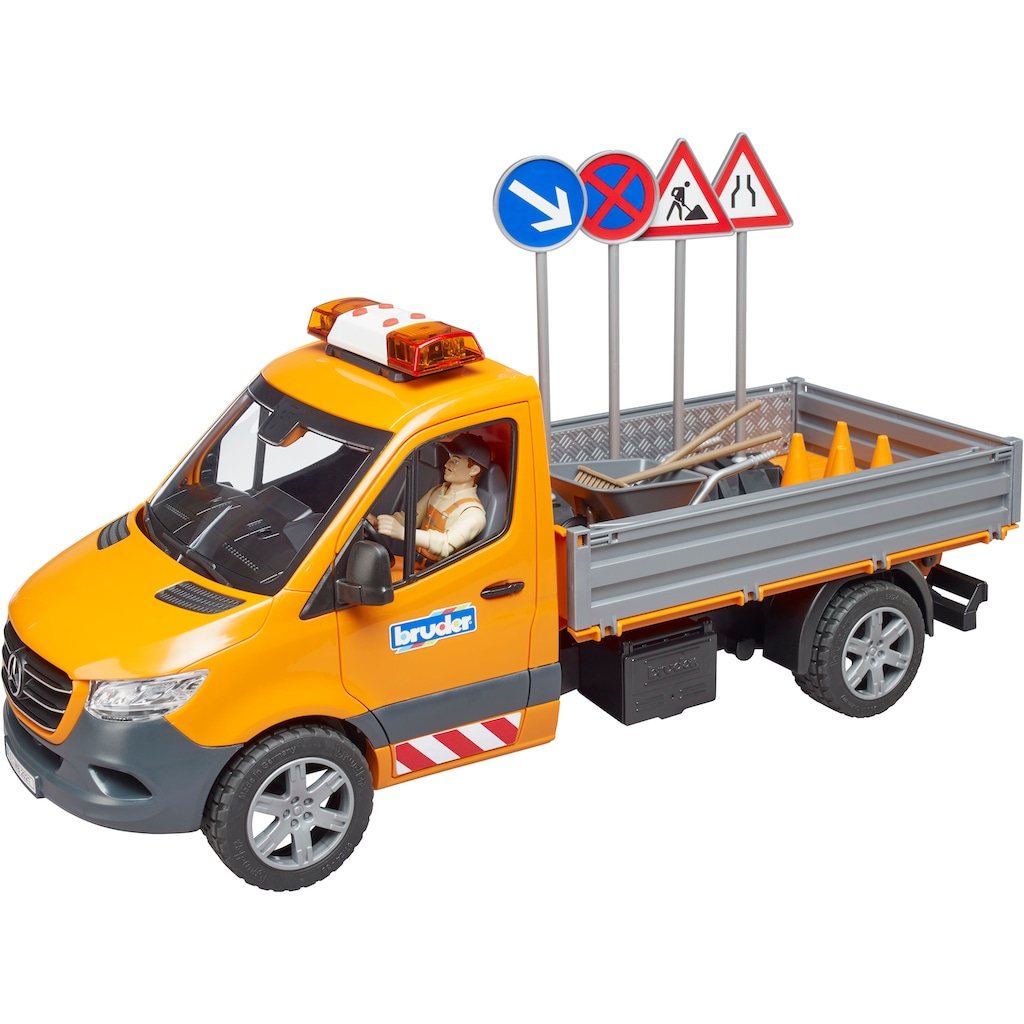 Bruder® Spielzeug-Transporter »MB Sprinter Kommunal mit Fahrer Licht & Sound (02677)«