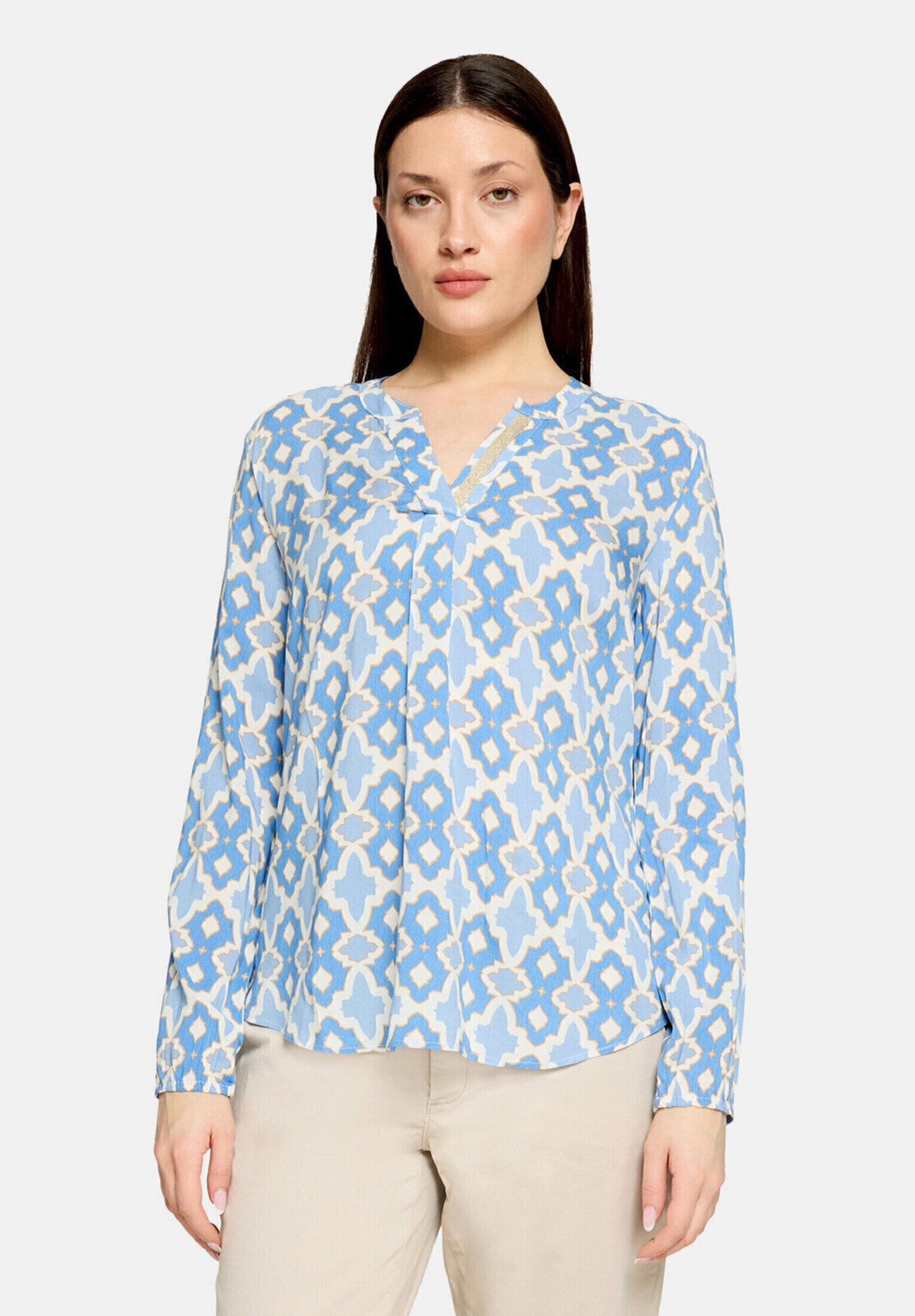 Cartoon Shirtbluse »Damen mit Muster«