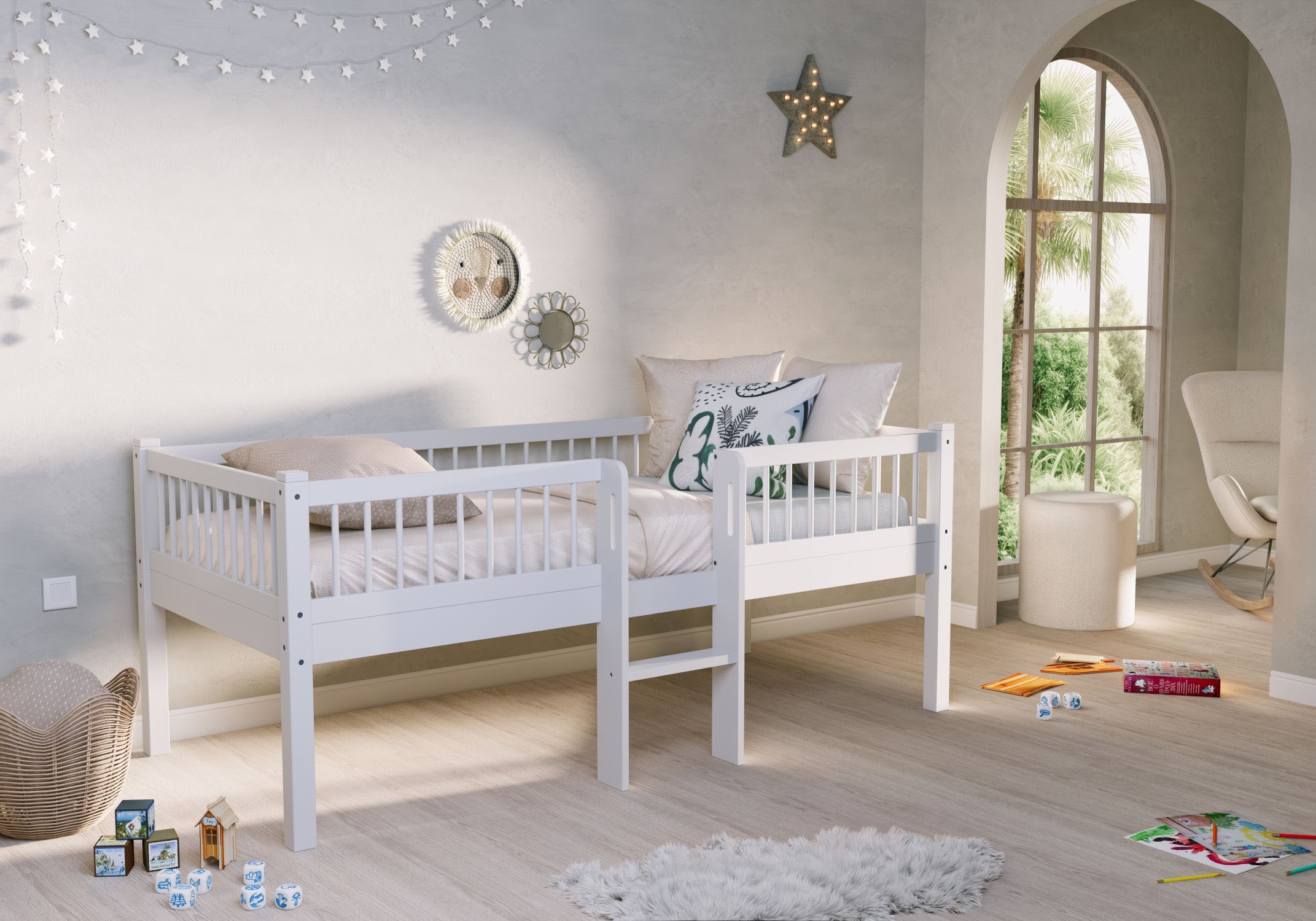 Vipack Massivholzbett "Forrest Massivholzbett Made in Europe, stabil und ho günstig online kaufen