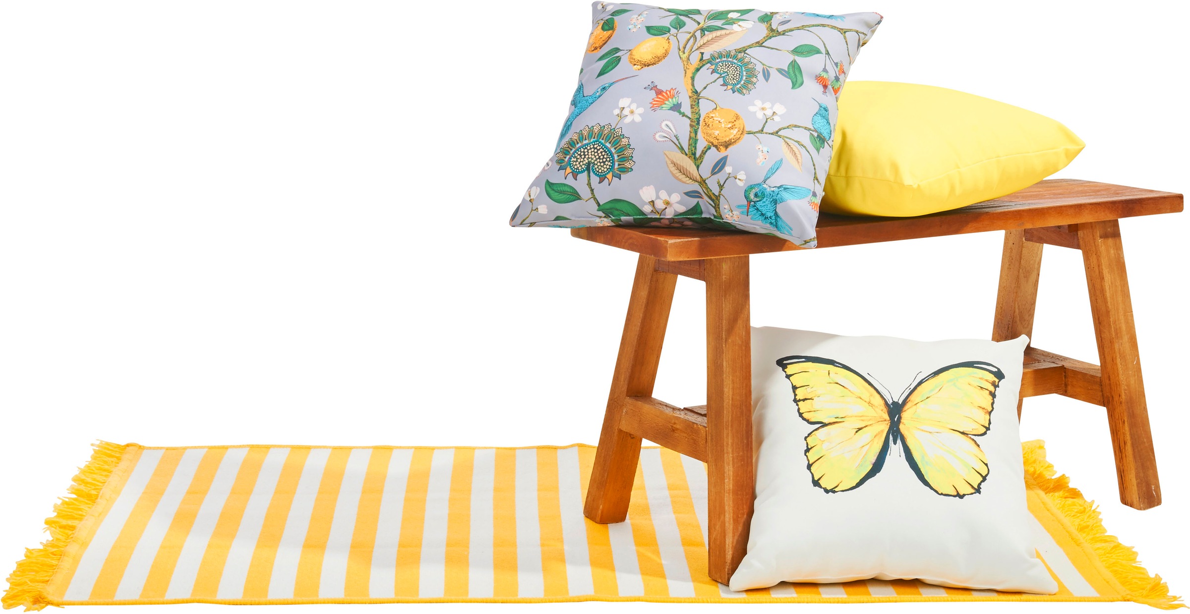 done. Teppich "OUTSIDE" rechteckig 10 mm Höhe Flachgewebe, gestreift, mit F günstig online kaufen