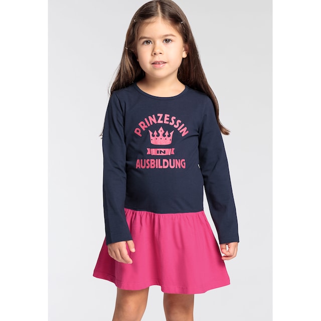 KIDSWORLD Jerseykleid »PRINZESSIN IN AUSBILDUNG«, Sprüchedruck für kleine  Mädchen online bestellen | BAUR
