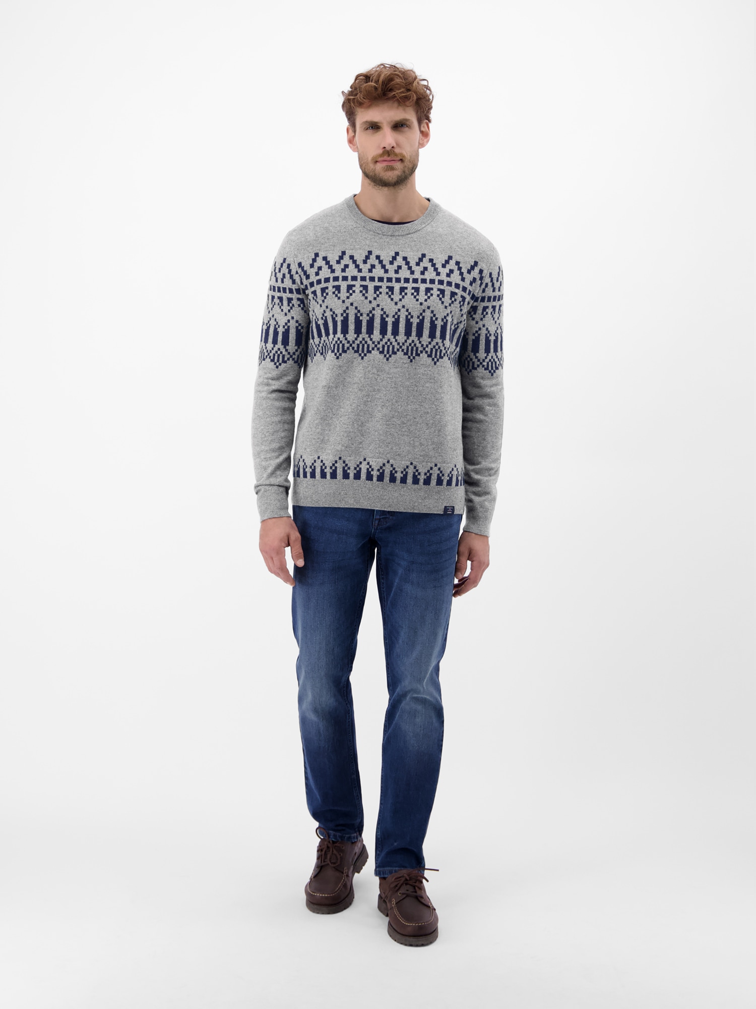 LERROS Strickpullover »LERROS Herren Strickpullover, skandinavisch inspiriert«