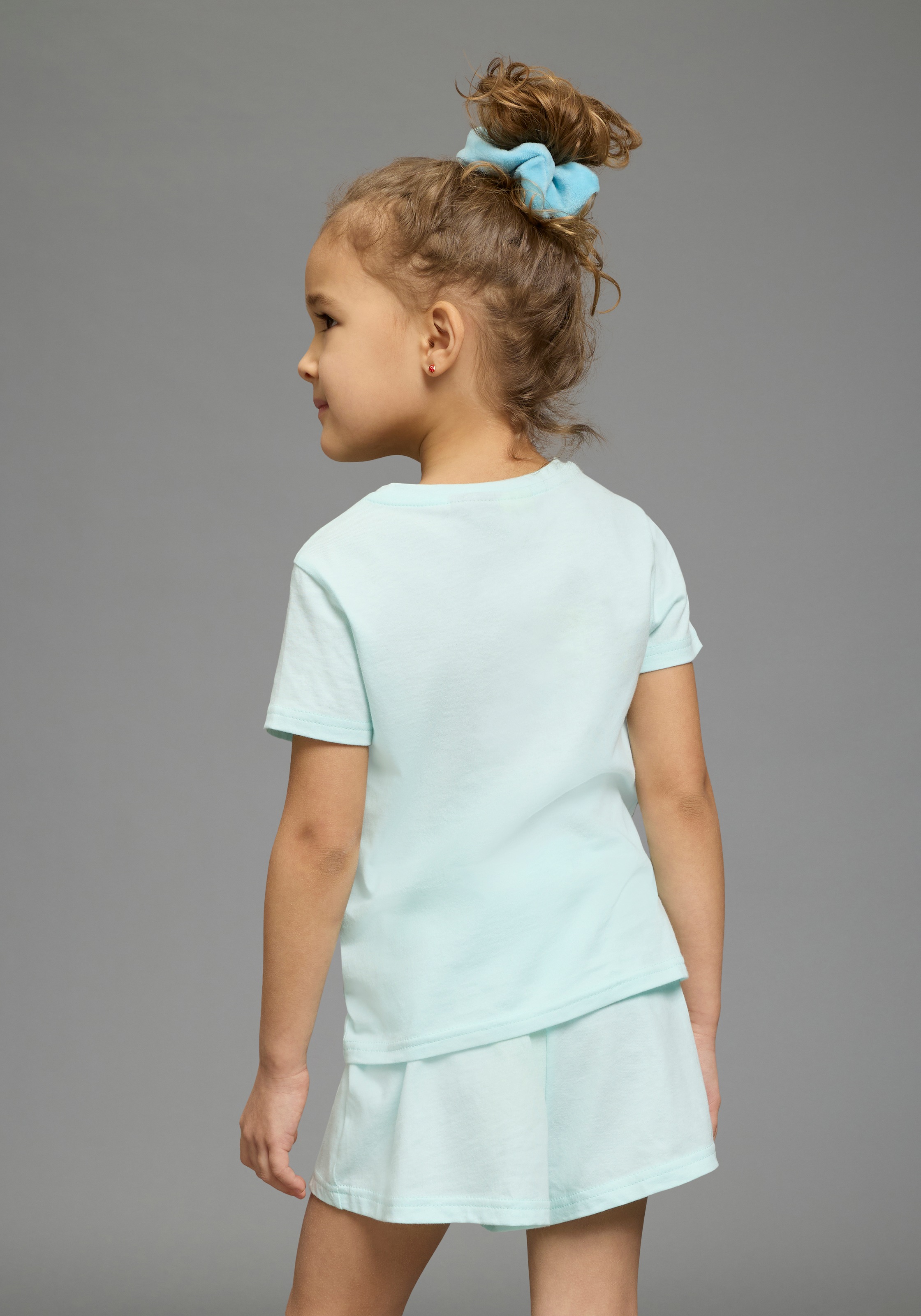 KIDSWORLD Shirt & Shorts »STITCH 2tlg. Set von Disney« Set, 2 tlg. verschiedene Größen, bedrucktes Design, aus Baumwolle