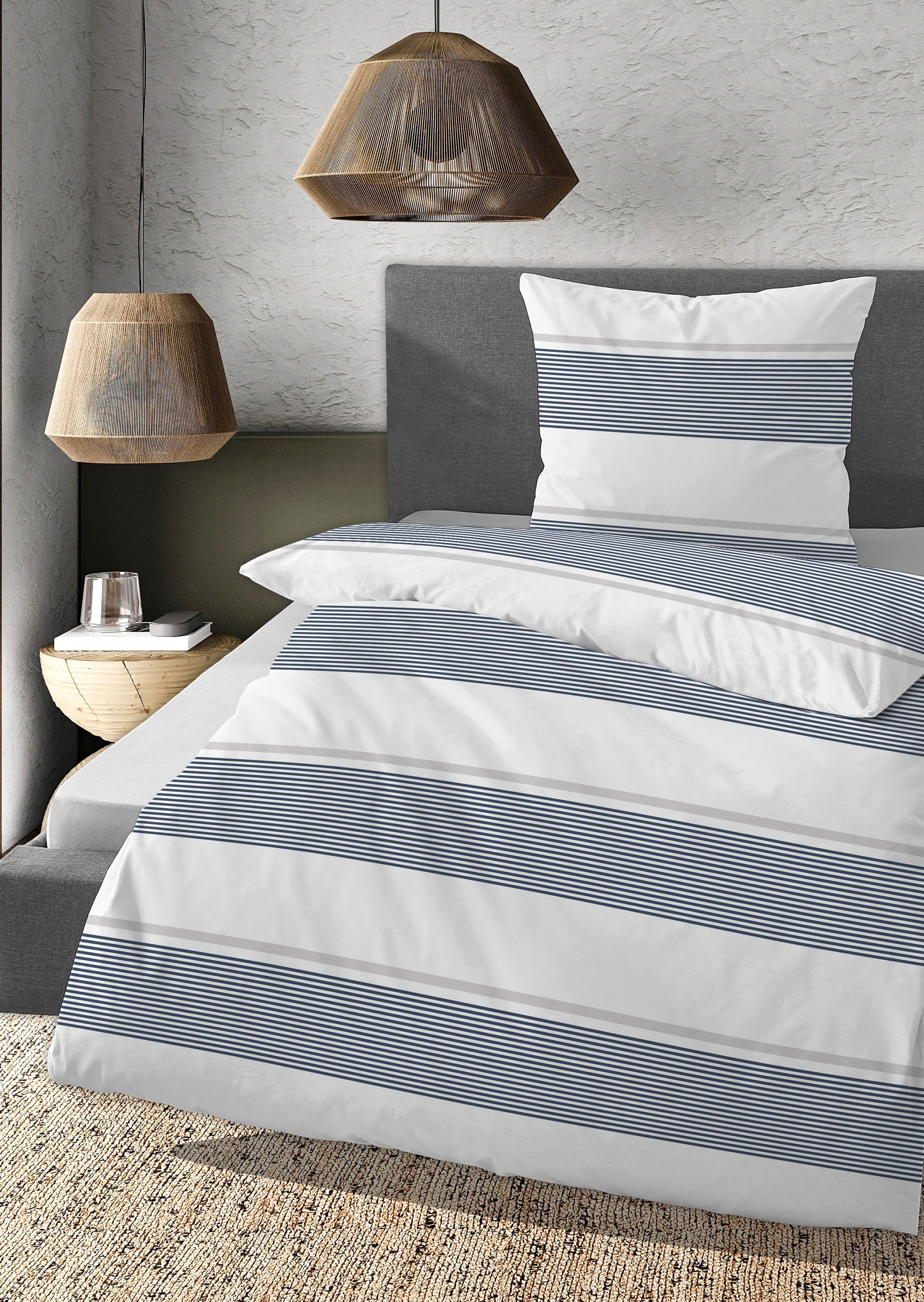 Daniel Hechter Bettwäsche "0041302" 2 Stk. tlg. hautfreundlich, mit Reißver günstig online kaufen