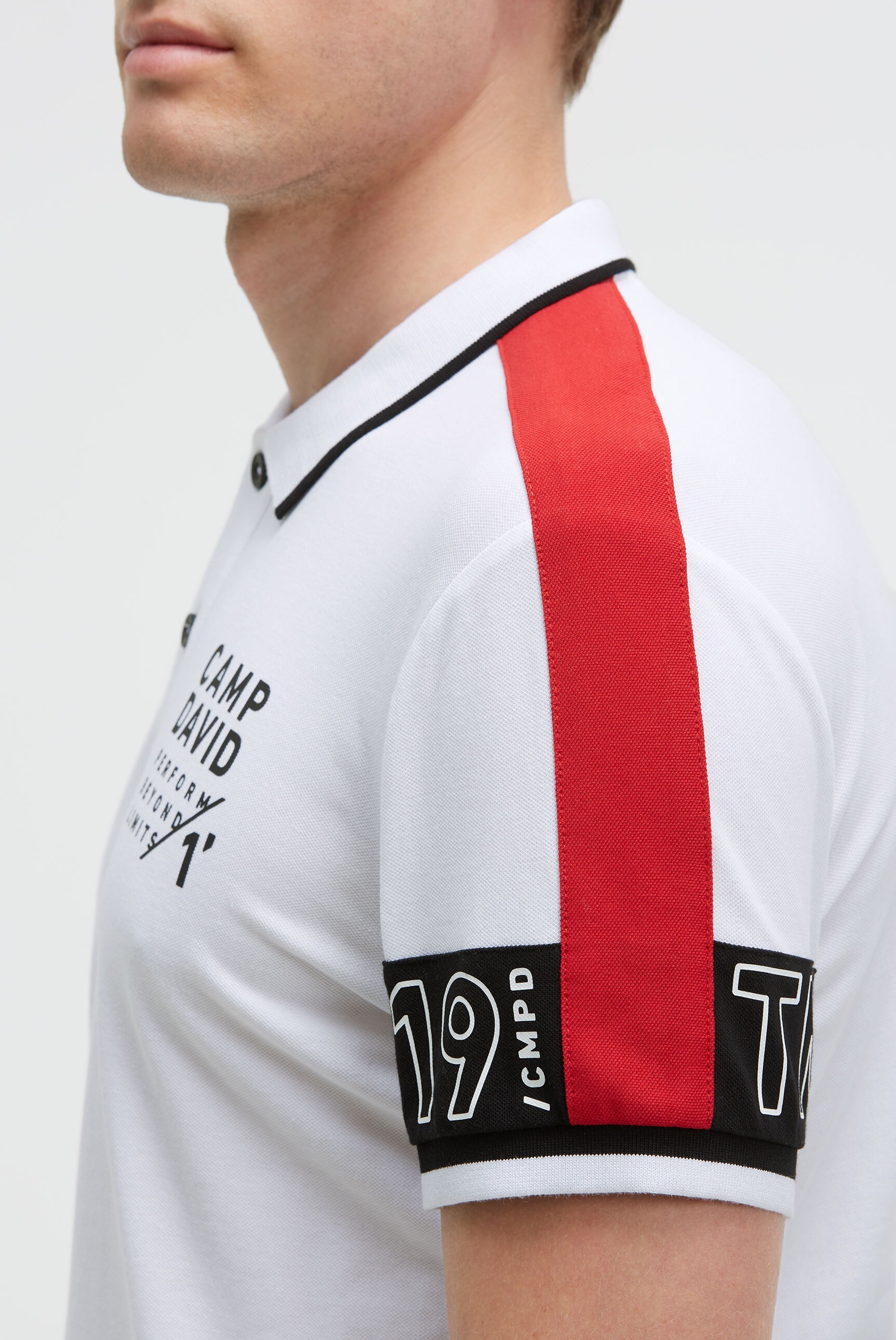 CAMP DAVID Poloshirt mit Baumwolle