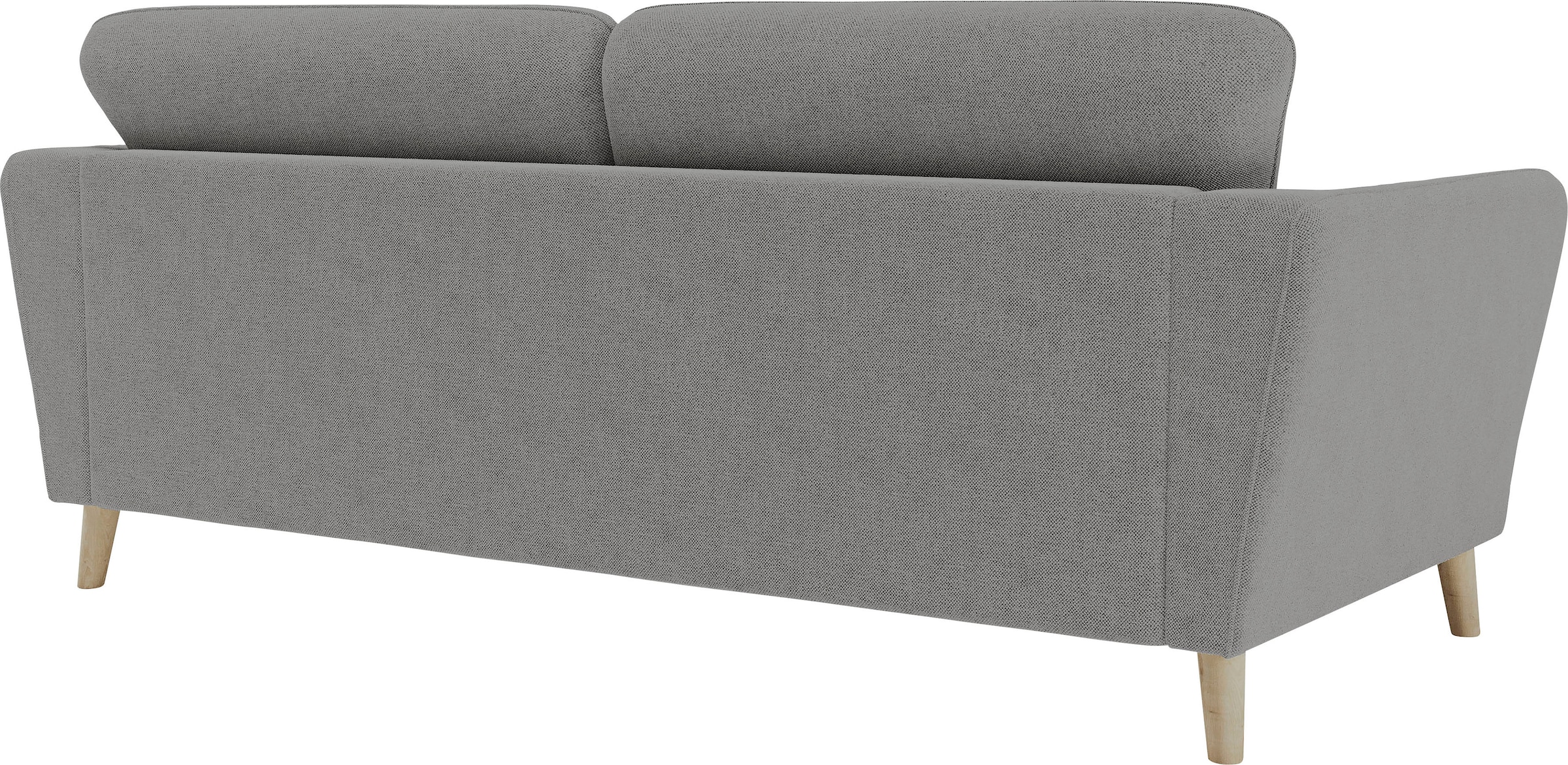 Home affaire 3-Sitzer »MARSEILLE Sofa 206 cm«, mit Massivholzbeinen aus Eiche, verschiedene Bezüge und Farbvarianten
