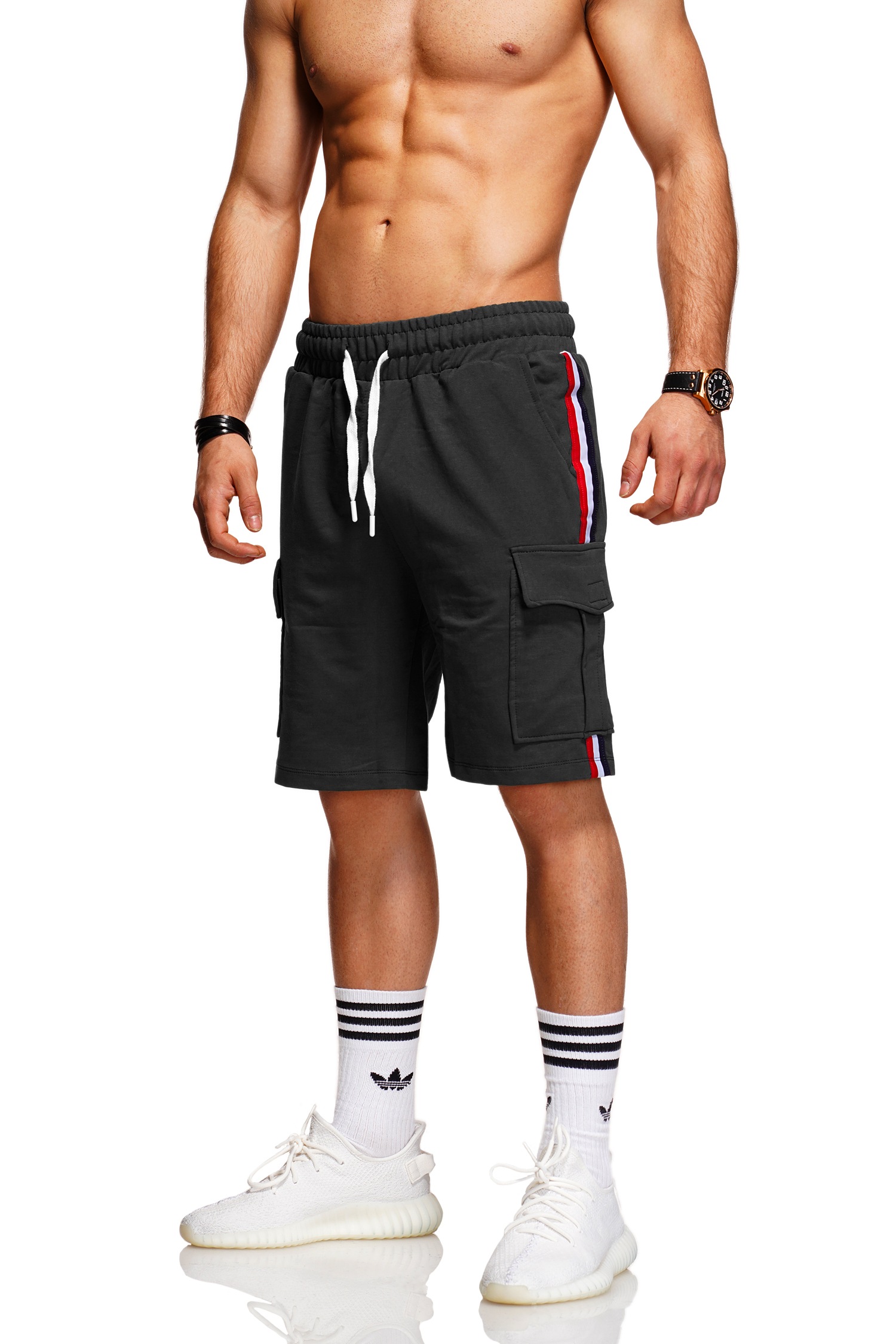 behype Shorts »FABIO«, mit Cargo-Taschen